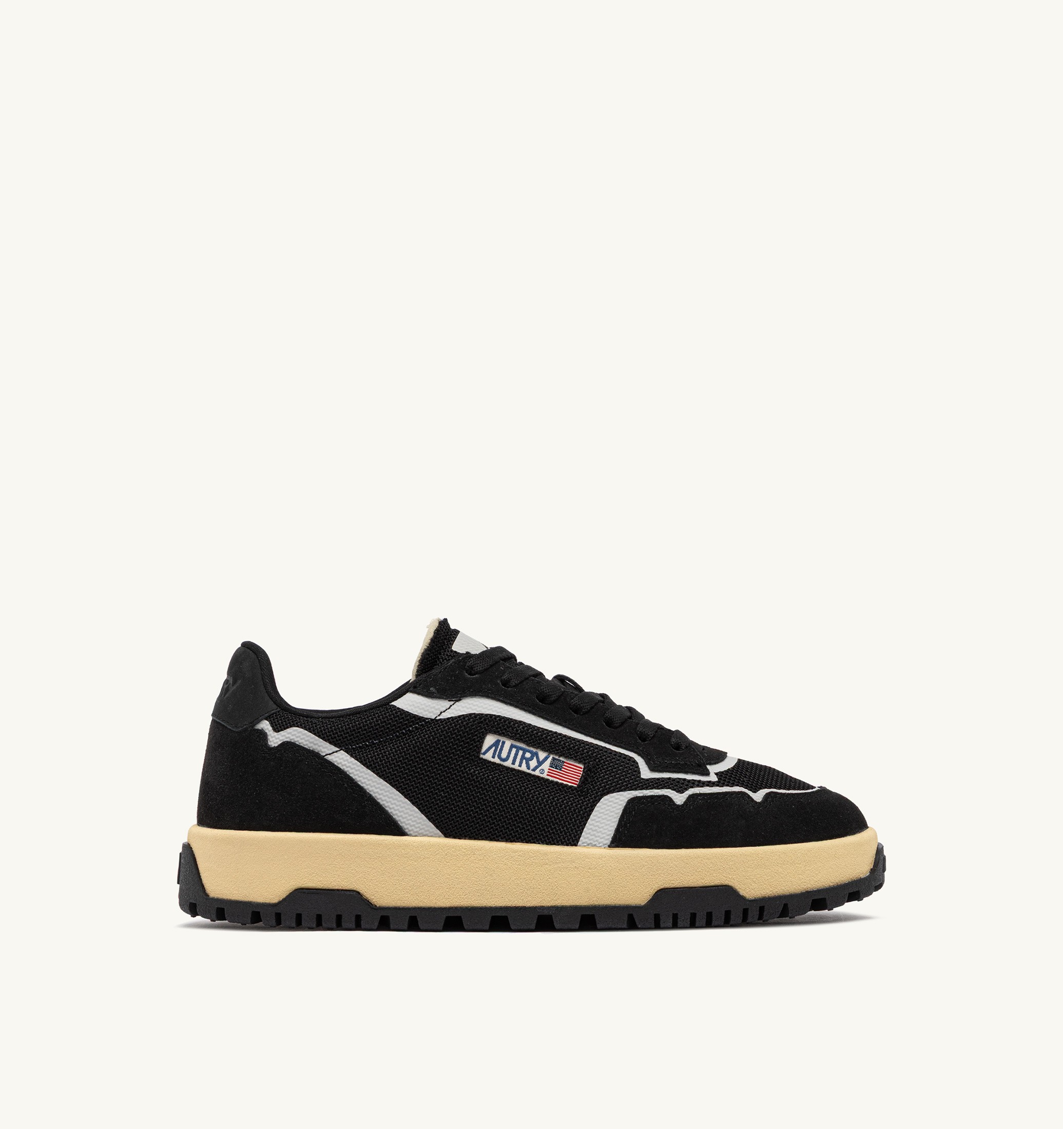 SNEAKERS WILDPACE LOW IN DRAGON MESH E SUEDE NERO