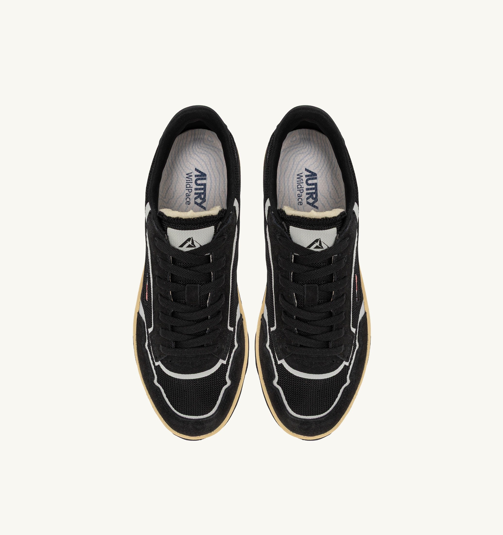 SNEAKERS WILDPACE LOW IN DRAGON MESH E SUEDE NERO