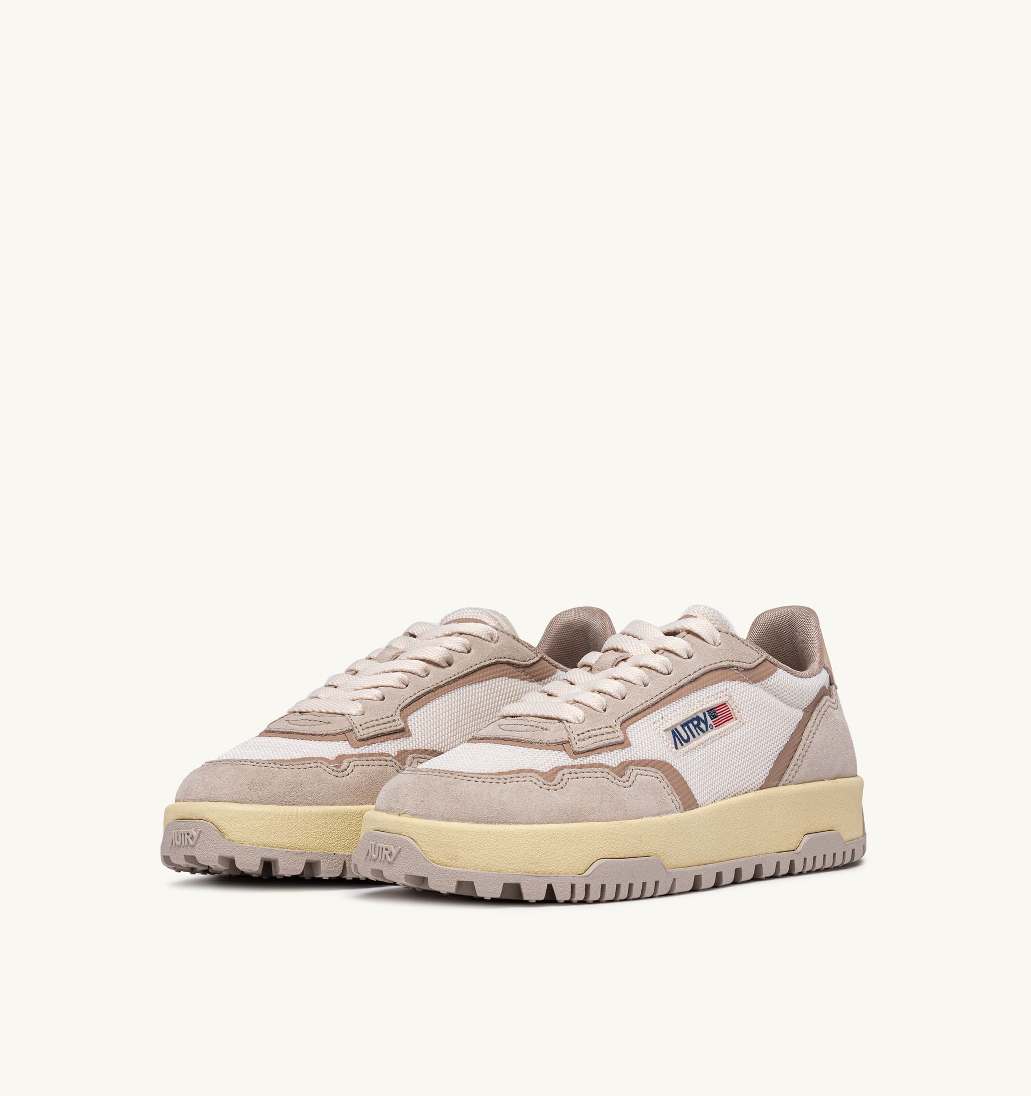 SNEAKERS WILDPACE LOW IN DRAGON MESH E SUEDE WHISPER WHITE E SAND