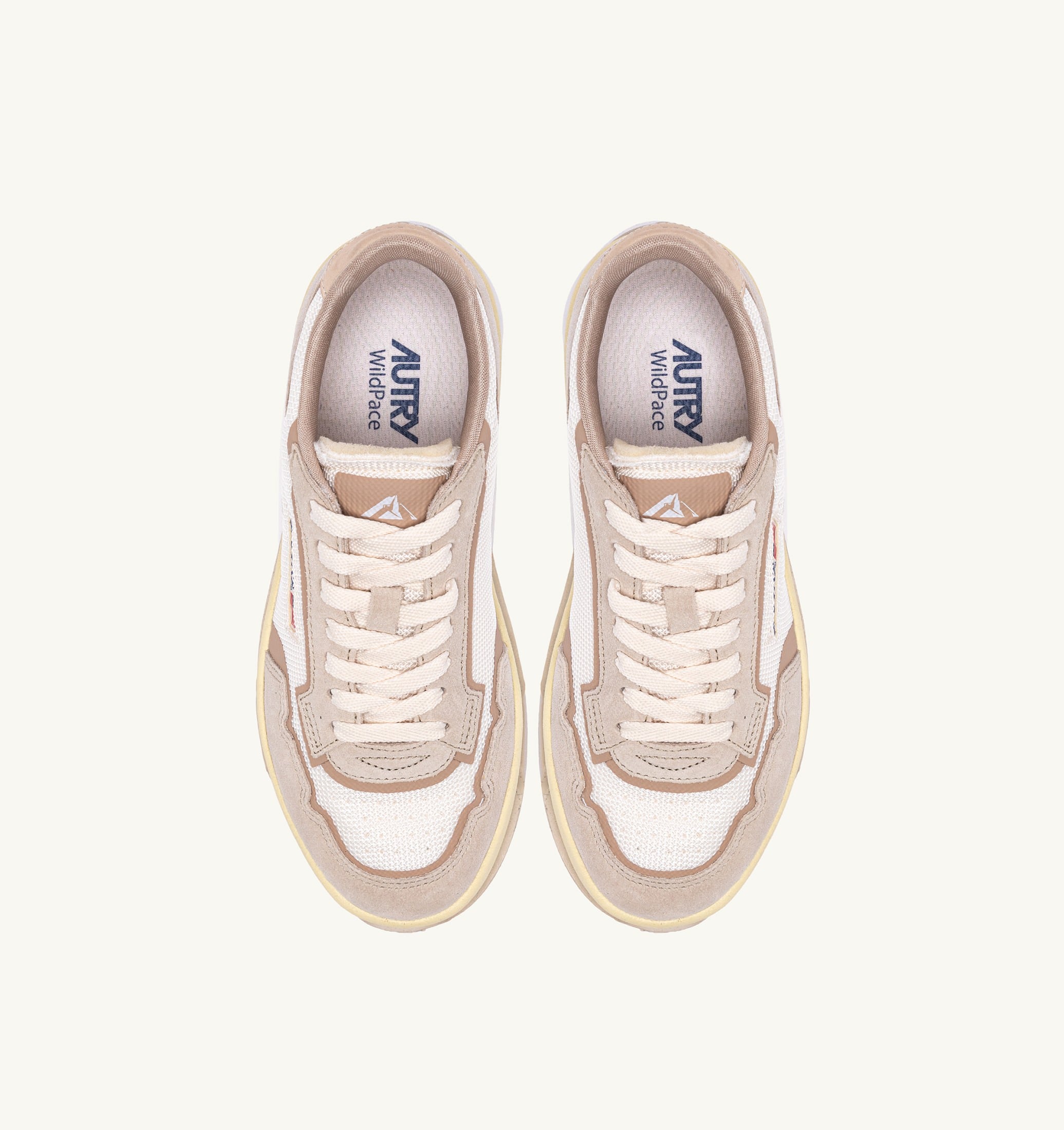 SNEAKERS WILDPACE LOW IN DRAGON MESH E SUEDE WHISPER WHITE E SAND
