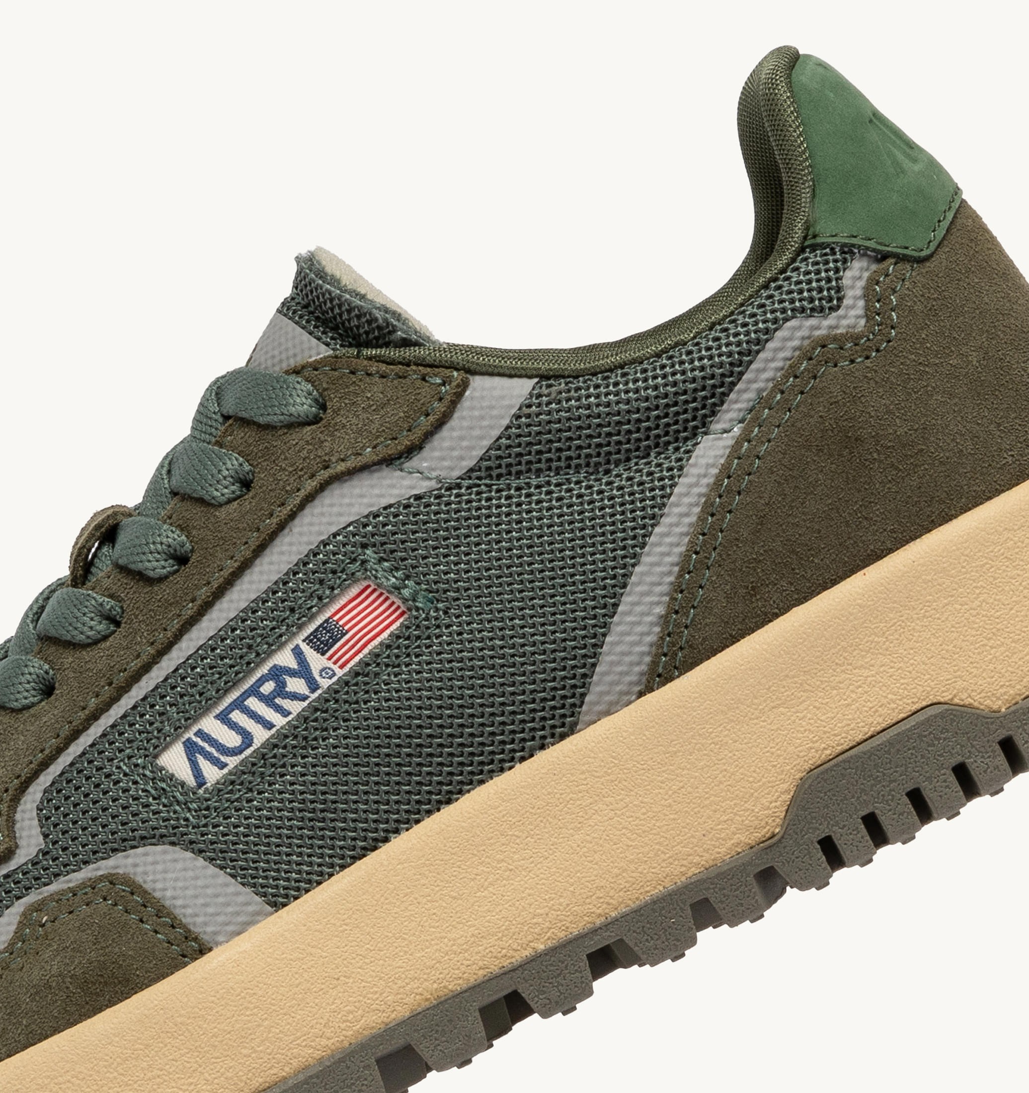 SNEAKERS WILDPACE LOW IN MESH E SUEDE COLORE SCHIO E MILITARY