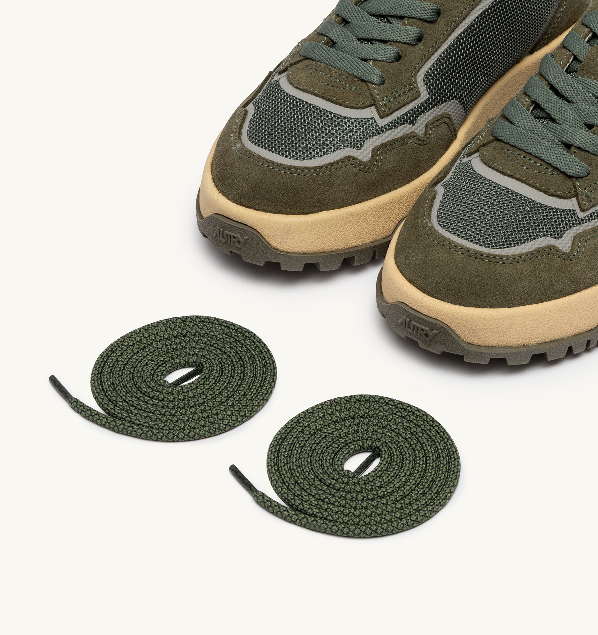 SNEAKERS WILDPACE LOW IN MESH E SUEDE COLORE SCHIO E MILITARY