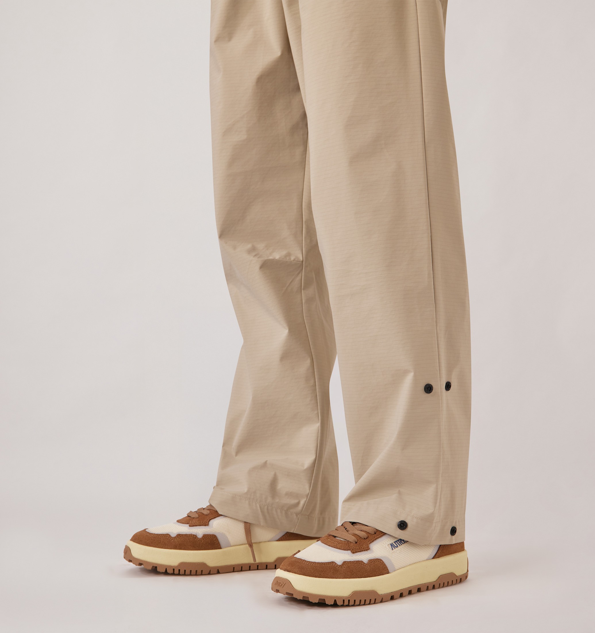 SNEAKERS WILDPACE LOW IN MESH E SUEDE MARSHMALLOW E CIGAR