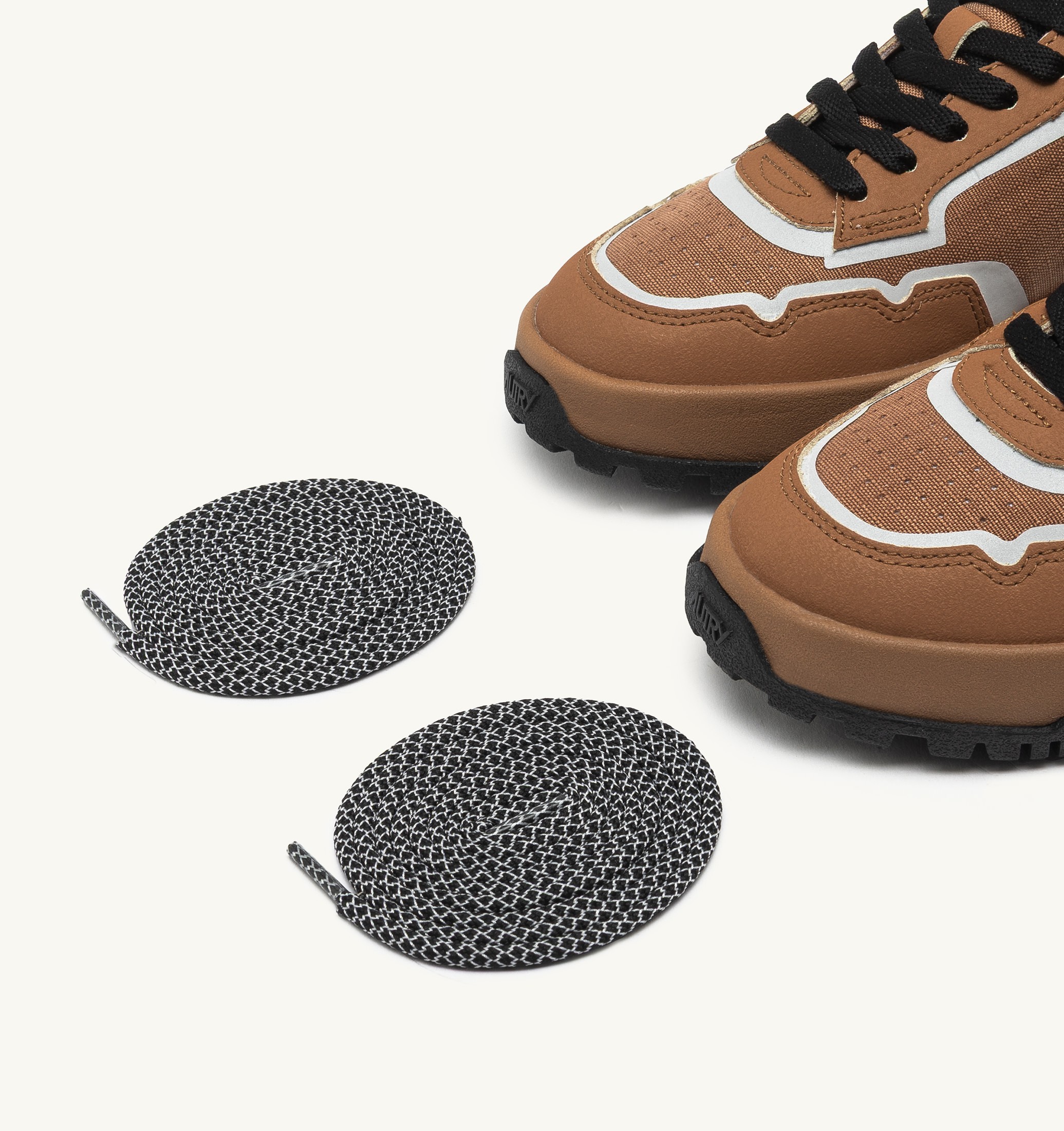 SNEAKERS WILDPACE LOW IN NYLON RIPSTOP E PELLE BROWN SUGAR E REFLEX