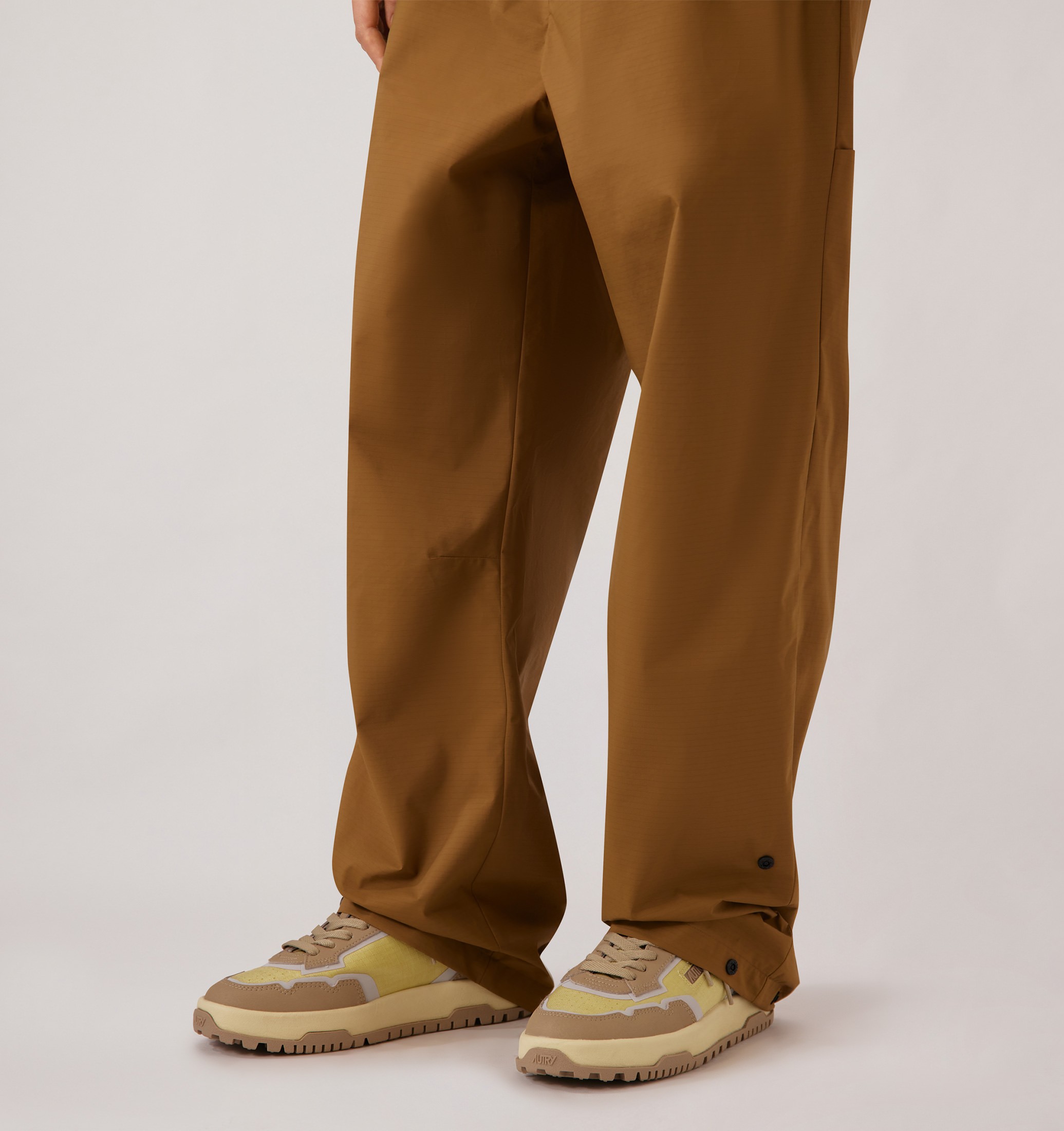SNEAKERS WILDPACE LOW IN NYLON RIPSTOP E PELLE LEMON GRASS E INCENSE