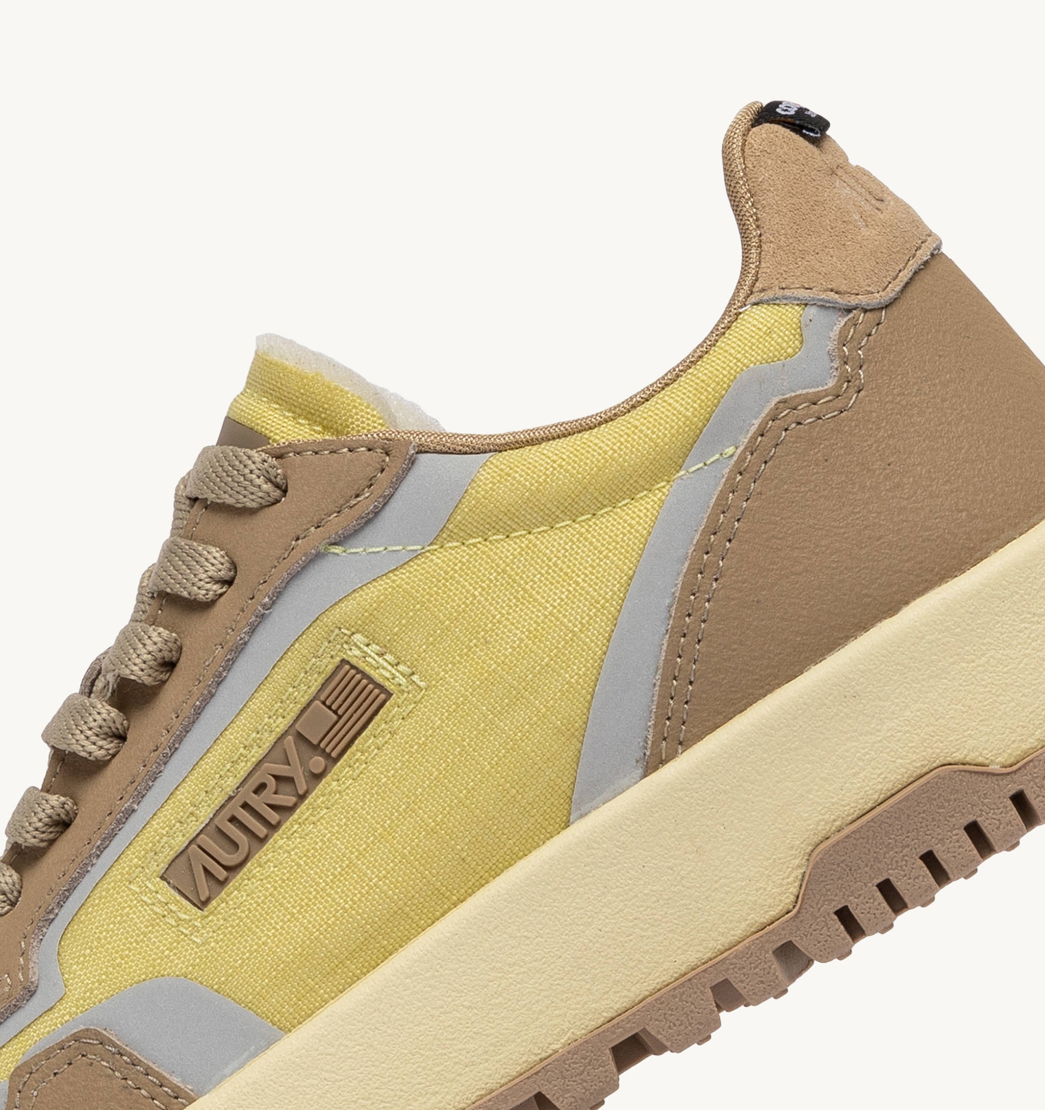 SNEAKERS WILDPACE LOW IN NYLON RIPSTOP E PELLE LEMON GRASS E INCENSE