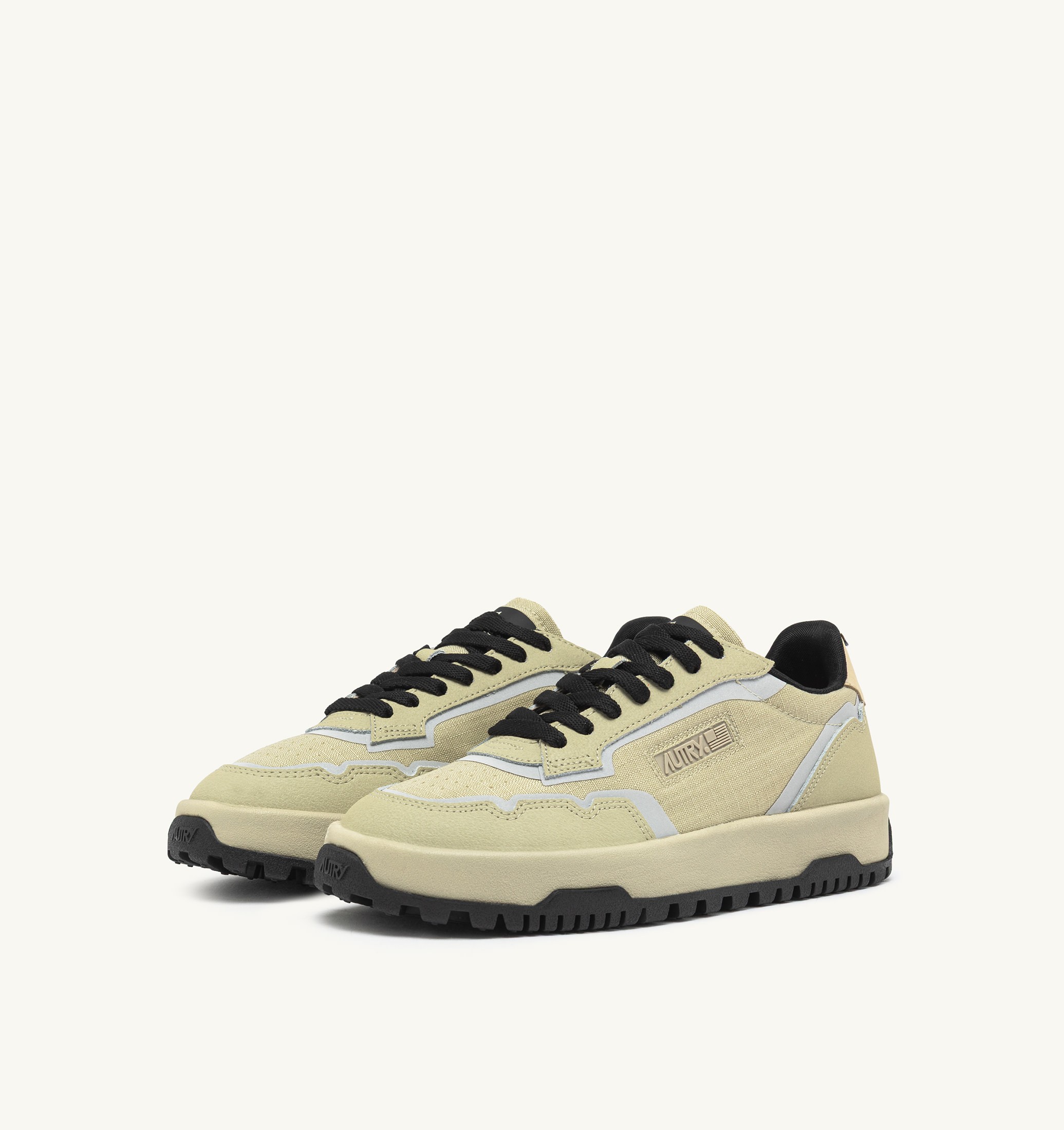SNEAKERS WILDPACE LOW IN NYLON RIPSTOP E PELLE TIDAL FOAM E REFLEX