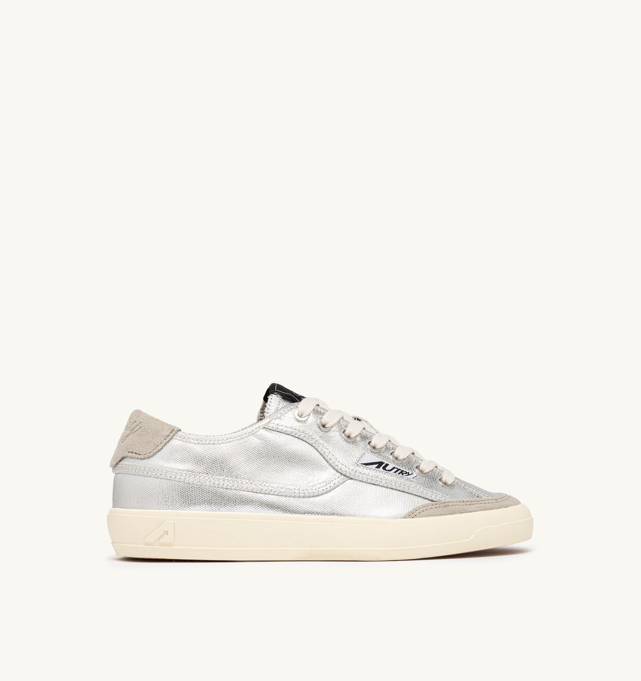 SNEAKERS WINDSCAPE LOW IN CANVAS ARGENTO