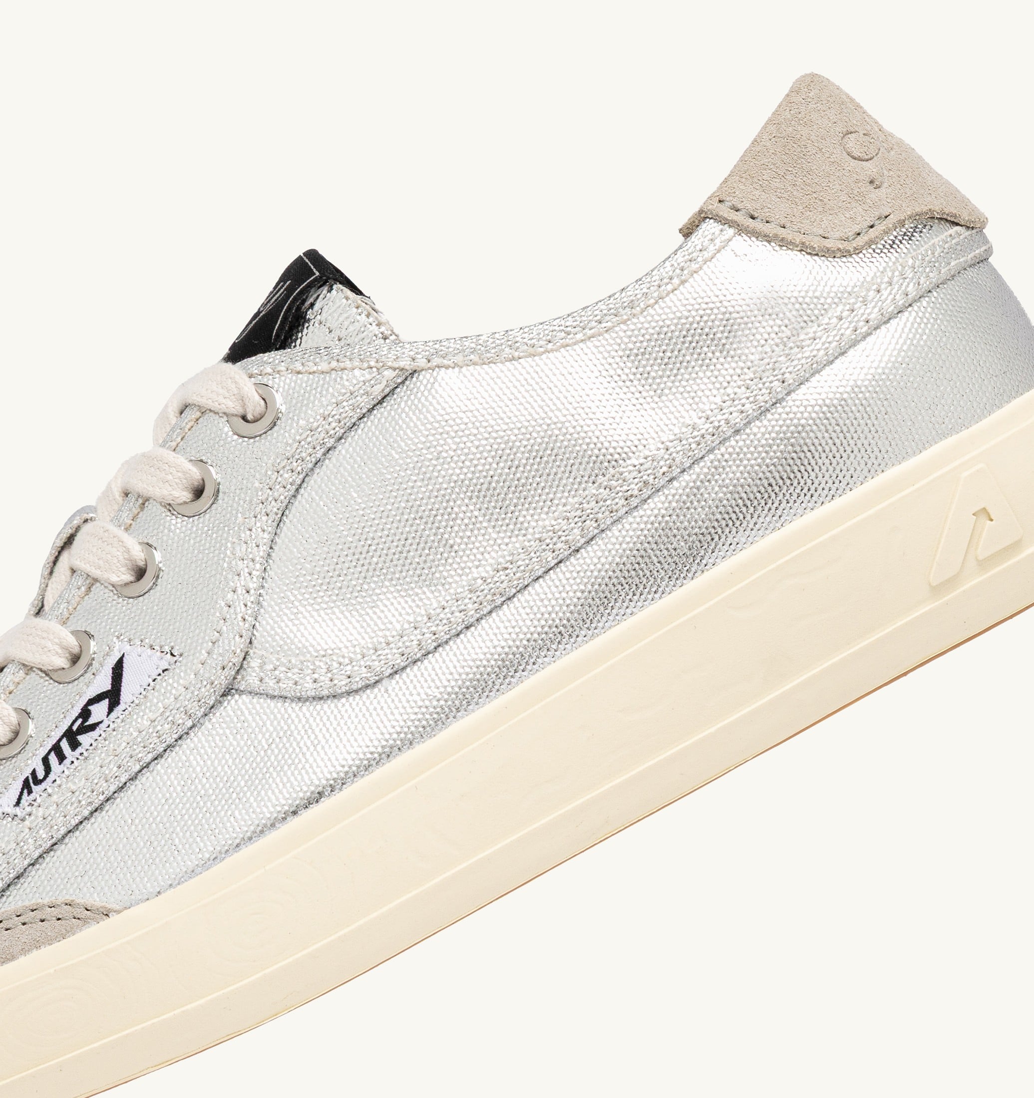 SNEAKERS WINDSCAPE LOW IN CANVAS ARGENTO