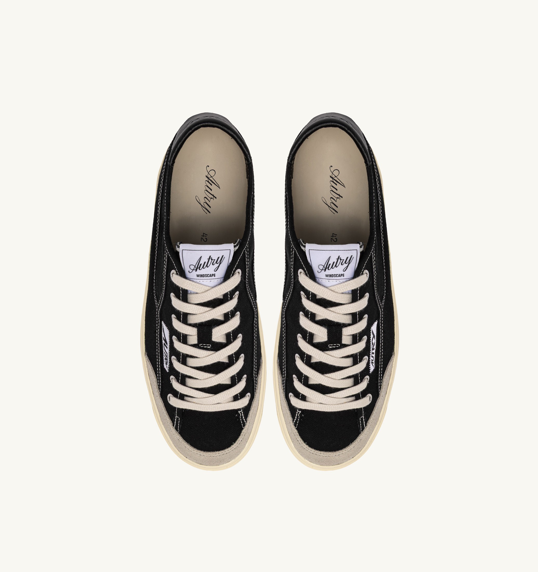 SNEAKERS WINDSCAPE LOW IN CANVAS NERO