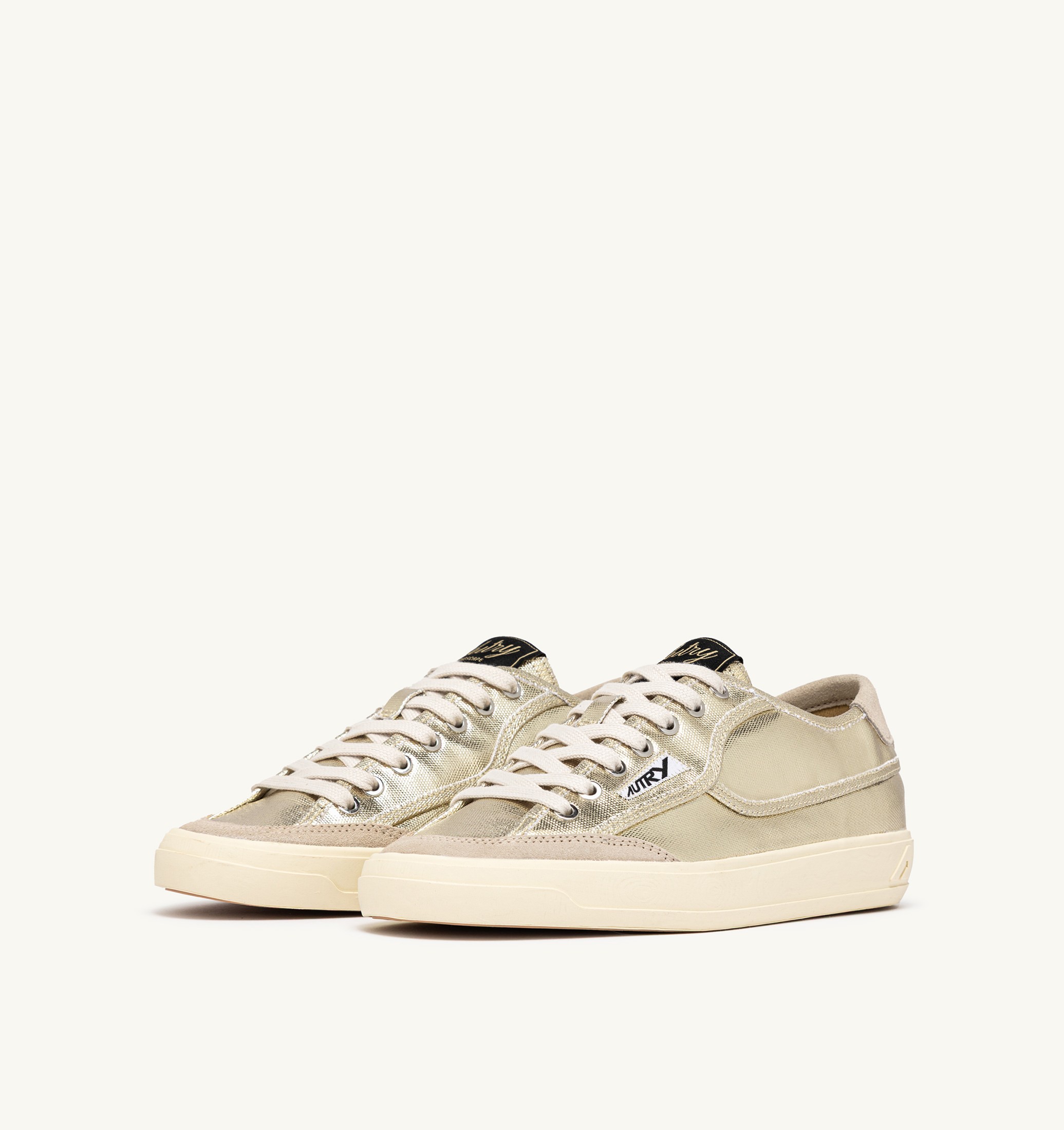 SNEAKERS WINDSCAPE LOW IN CANVAS PLATINO