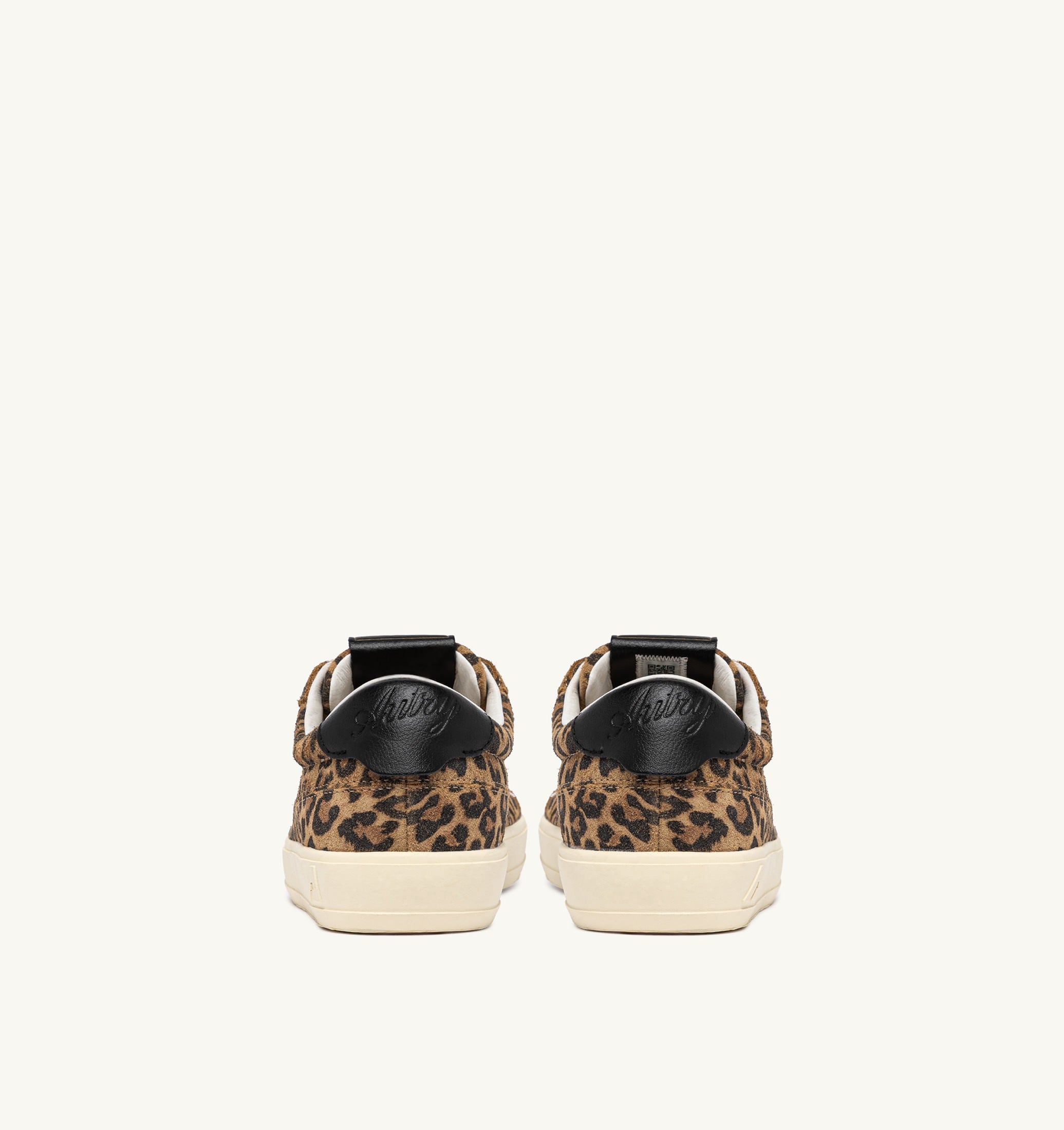 SNEAKERS WINDSCAPE LOW IN SUEDE LEOPARD E NERO