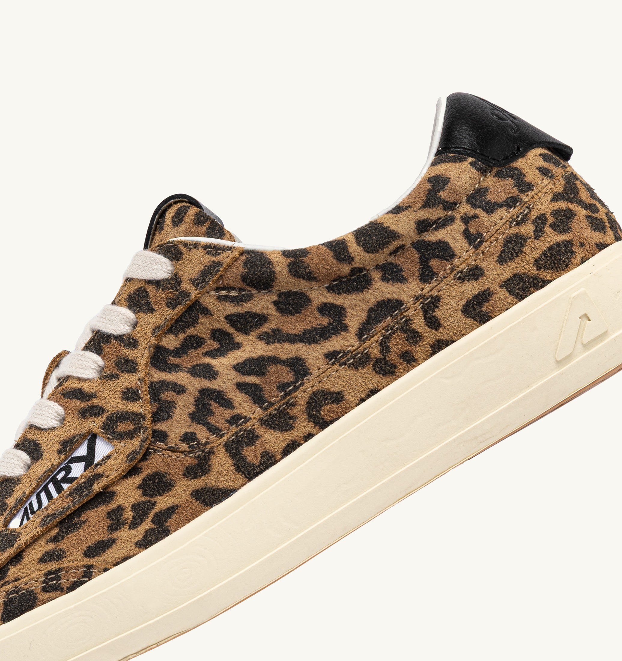 SNEAKERS WINDSCAPE LOW IN SUEDE LEOPARD E NERO