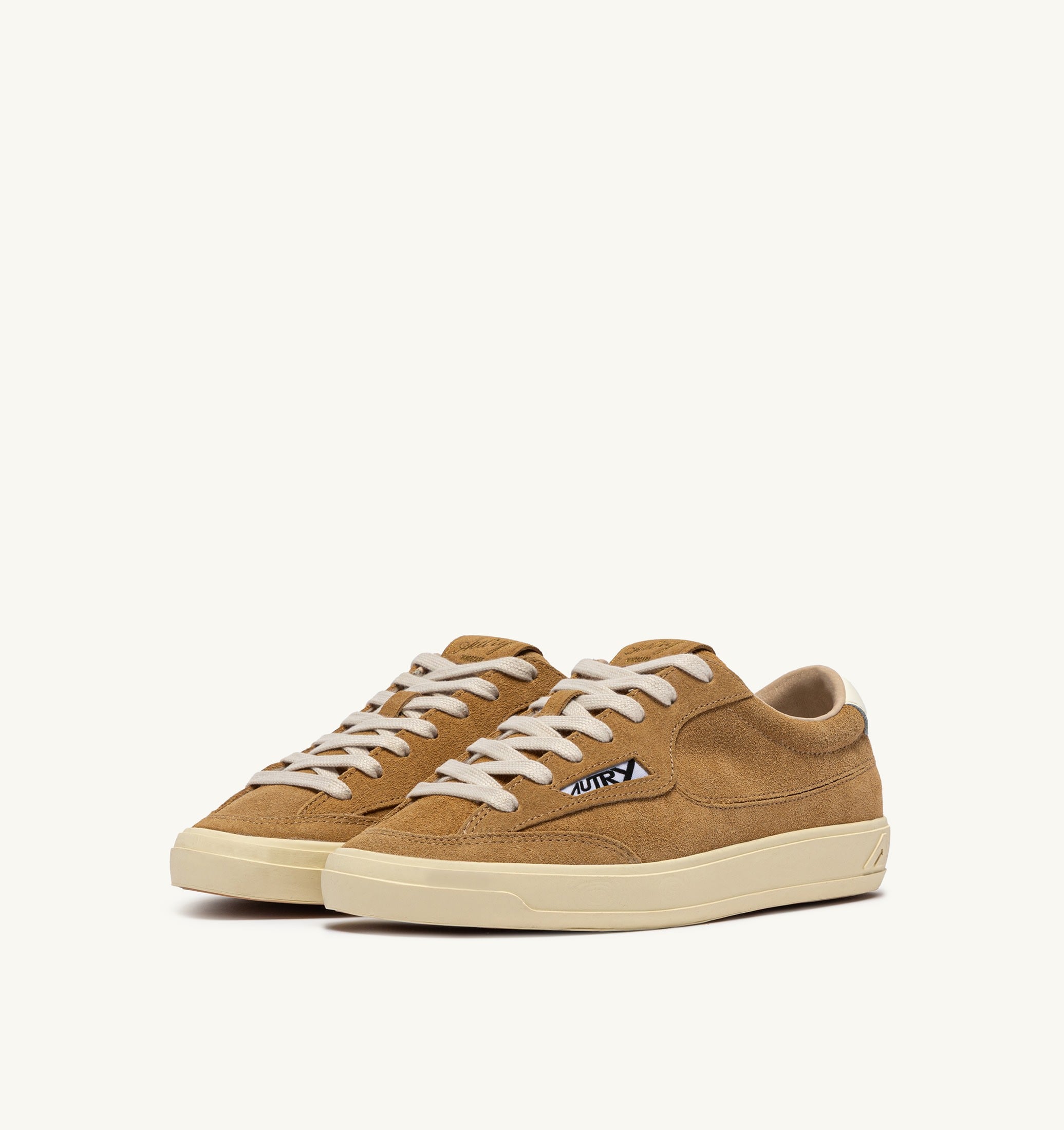 SNEAKERS WINDSCAPE LOW IN SUEDE RAME E MARSHMALLOW