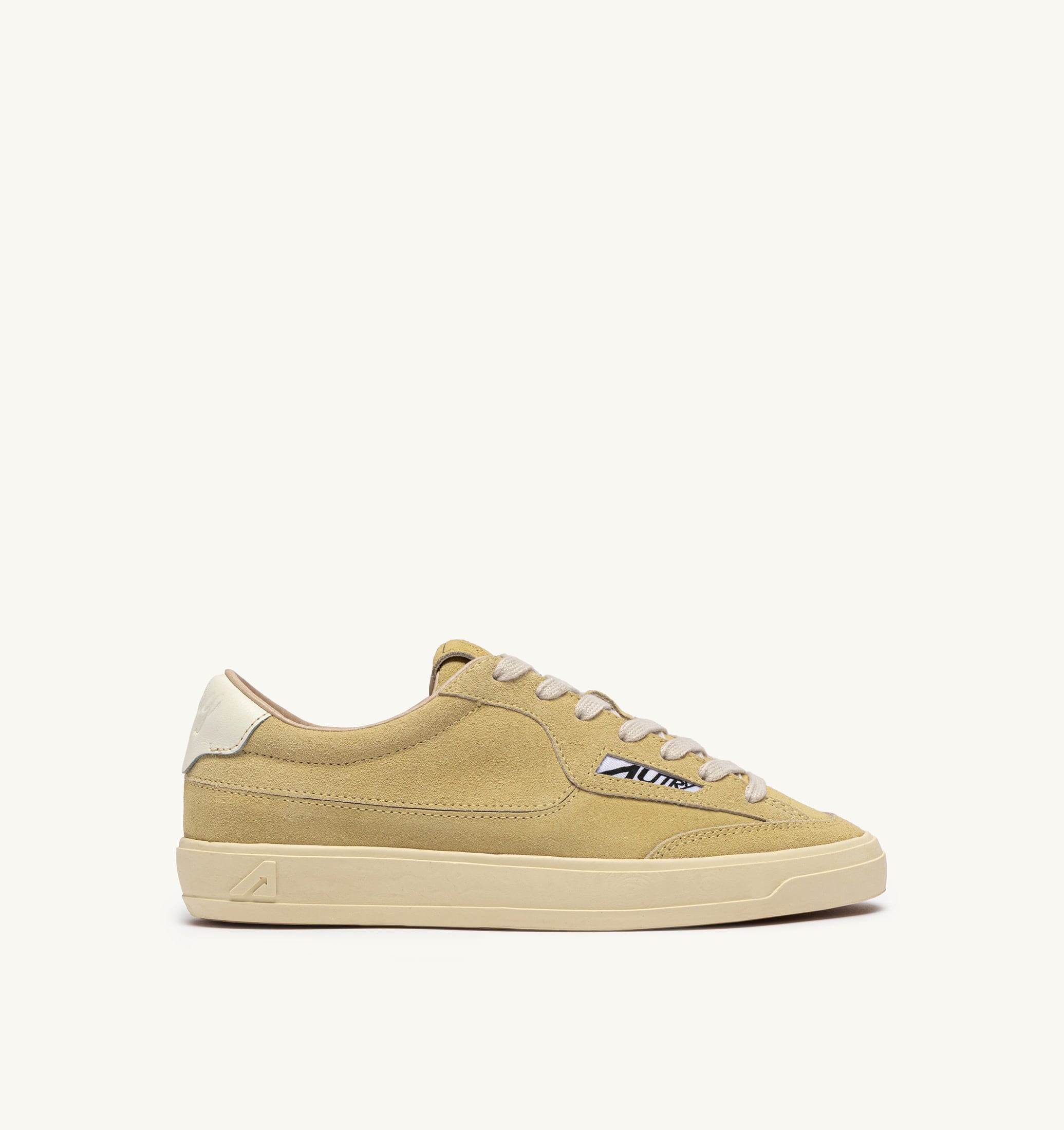 SNEAKERS WINDSCAPE LOW IN SUEDE STRAW E MARSHMALLOW