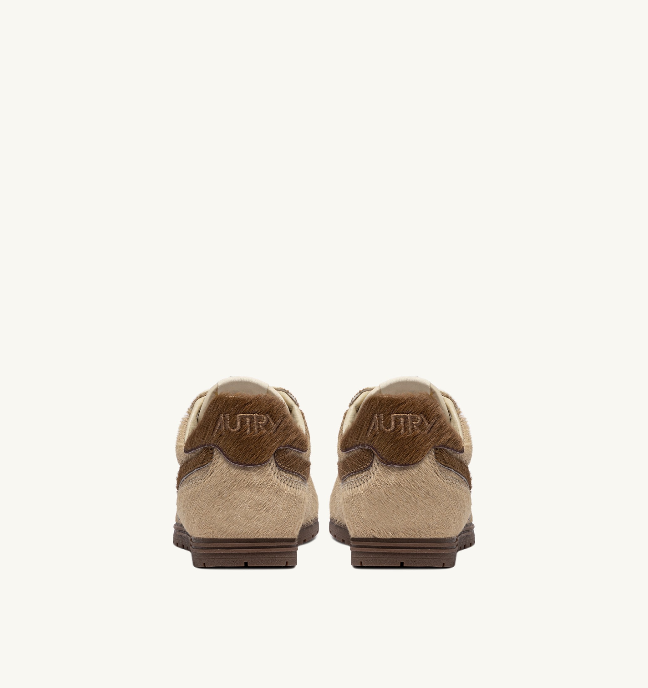 SNEAKERS WINDSPIN EFFETTO CAVALLINO BEIGE E MARRONE