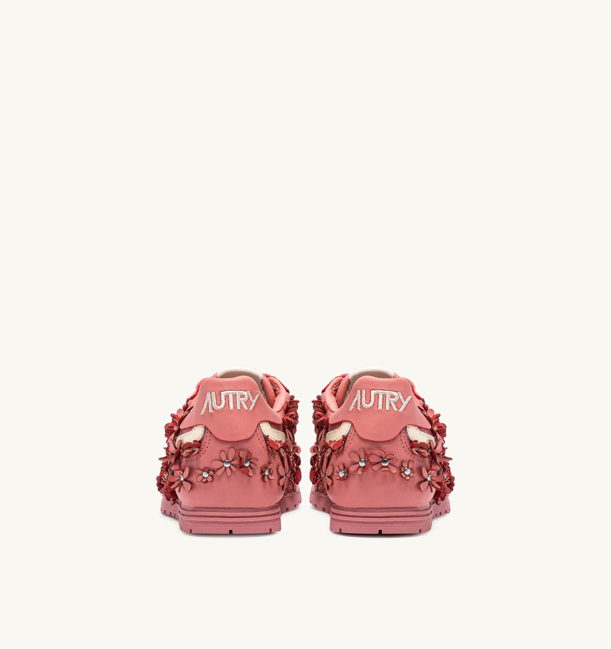 SNEAKERS WINDSPIN FLOWERS IN PELLE LOBSTER BISQUE