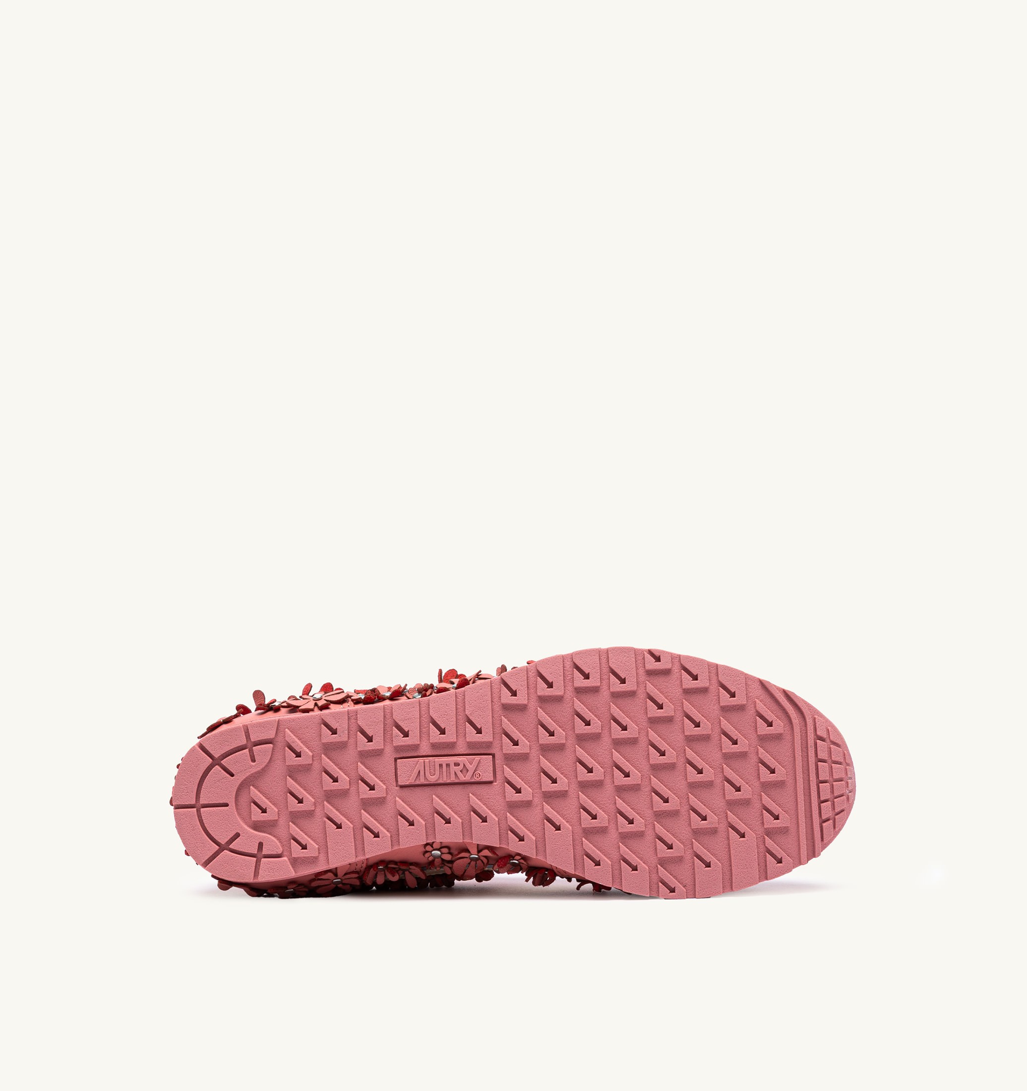 SNEAKERS WINDSPIN FLOWERS IN PELLE LOBSTER BISQUE