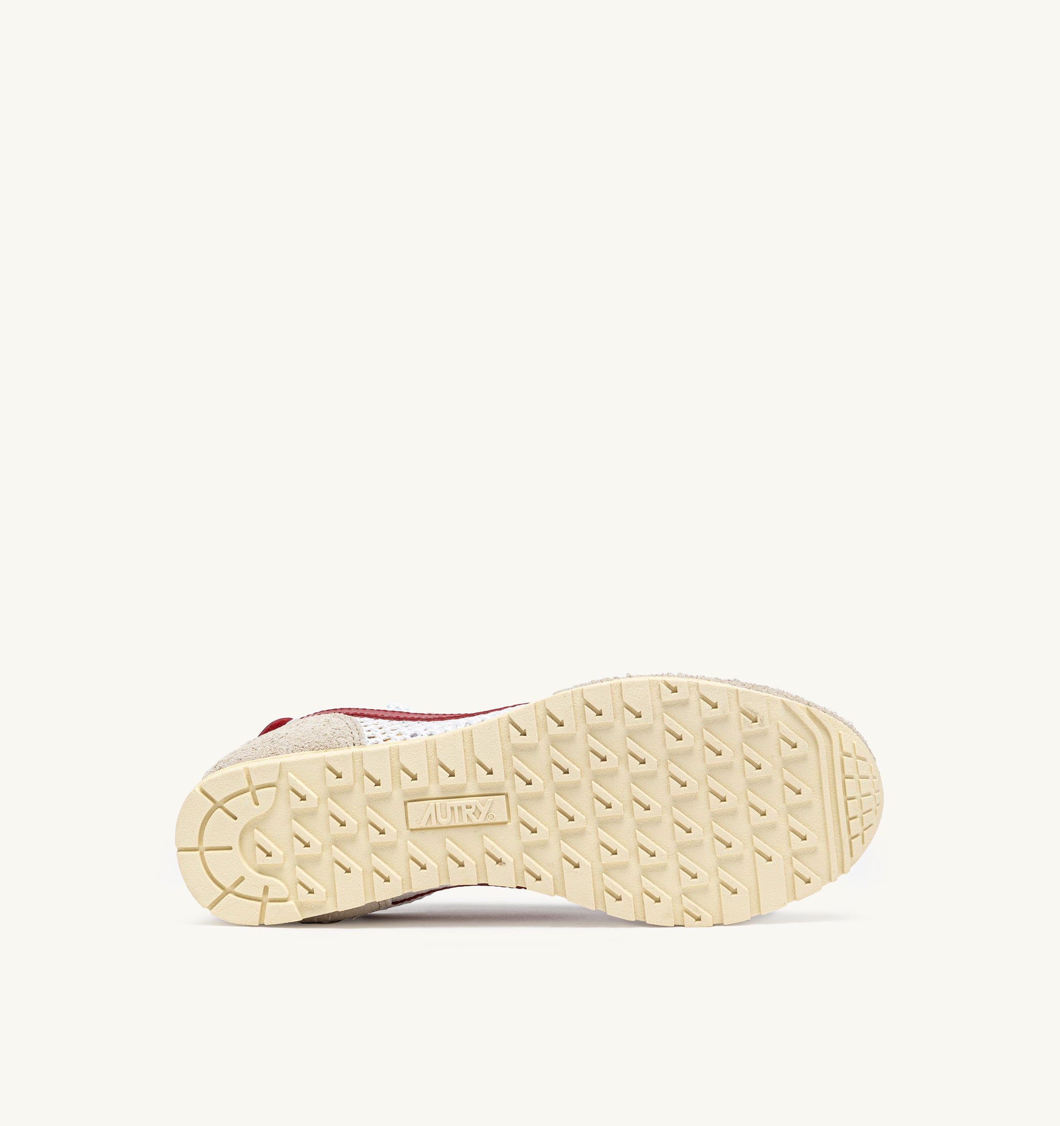 SNEAKERS WINDSPIN IN MESH E PELLE BIANCO SAND E ROSSO