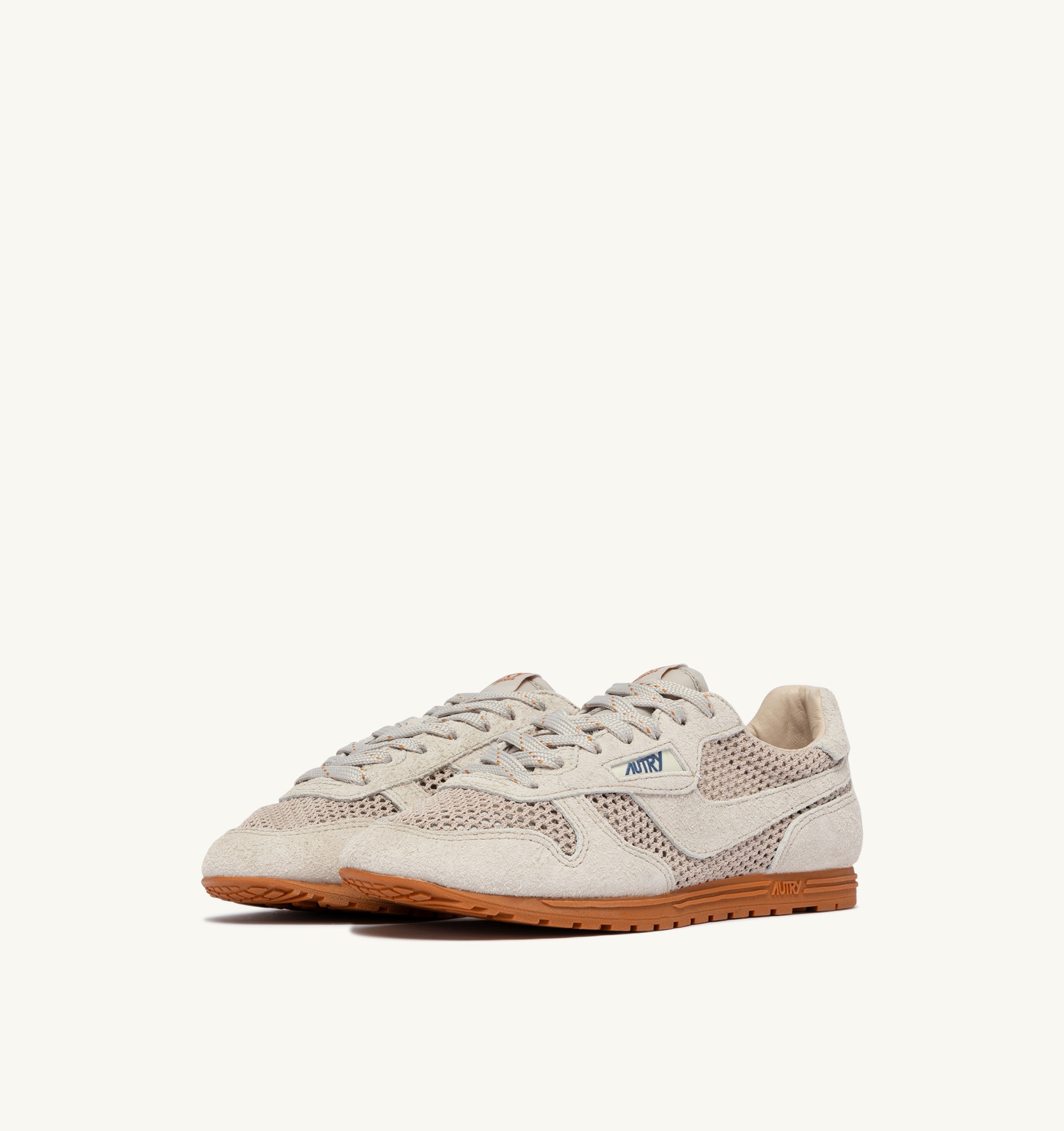 SNEAKERS WINDSPIN IN MESH E SUEDE SAND