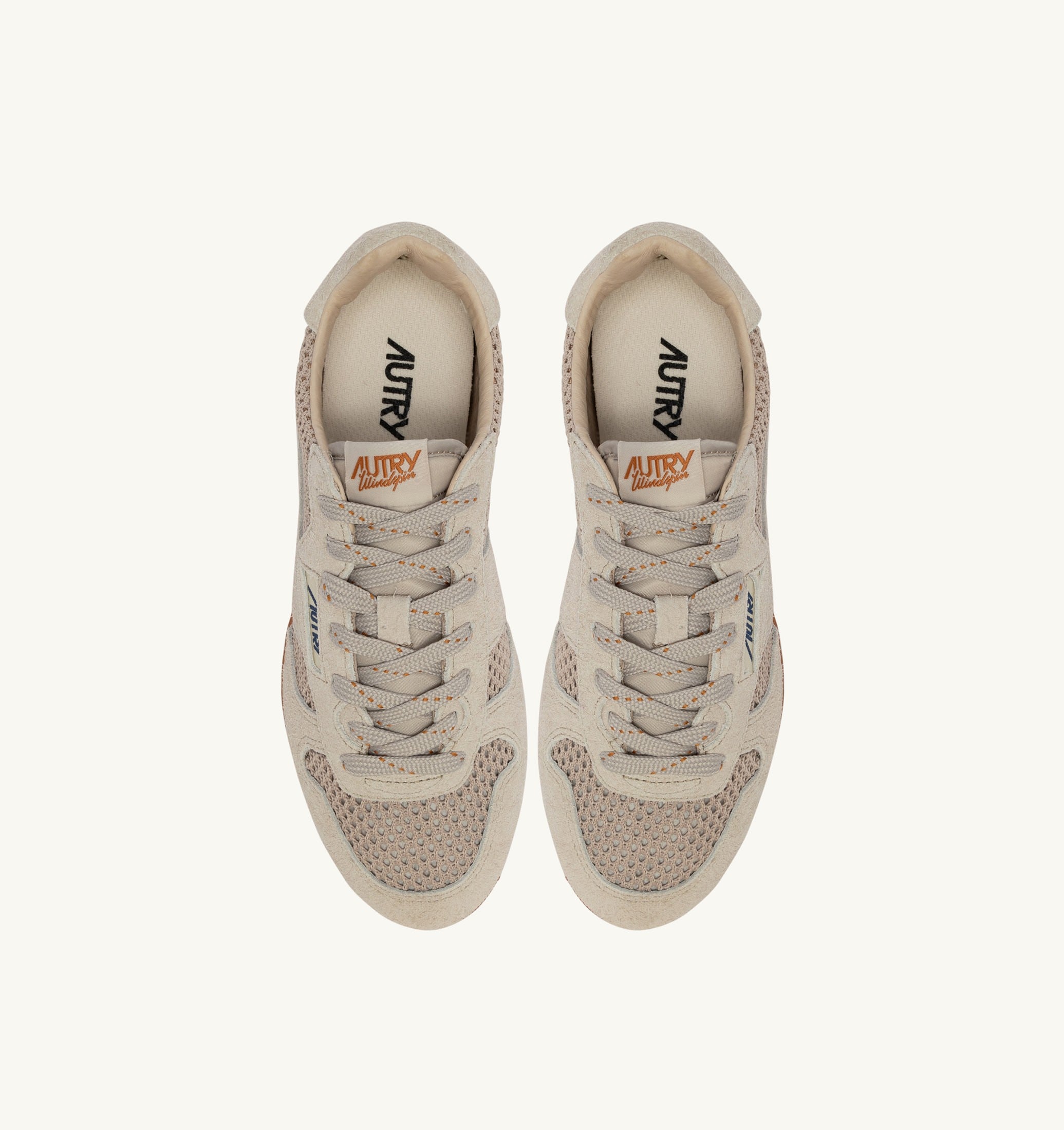 SNEAKERS WINDSPIN IN MESH E SUEDE SAND