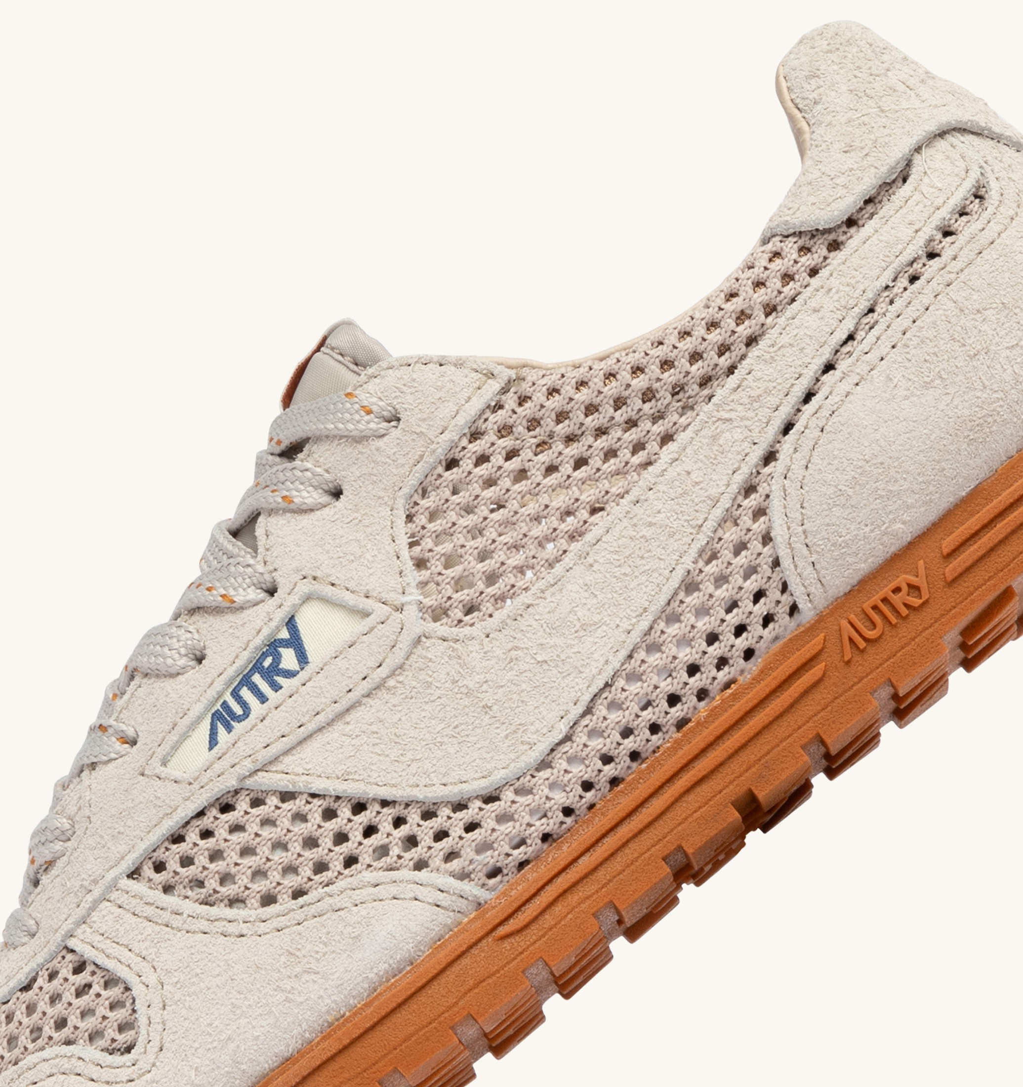 SNEAKERS WINDSPIN IN MESH E SUEDE SAND