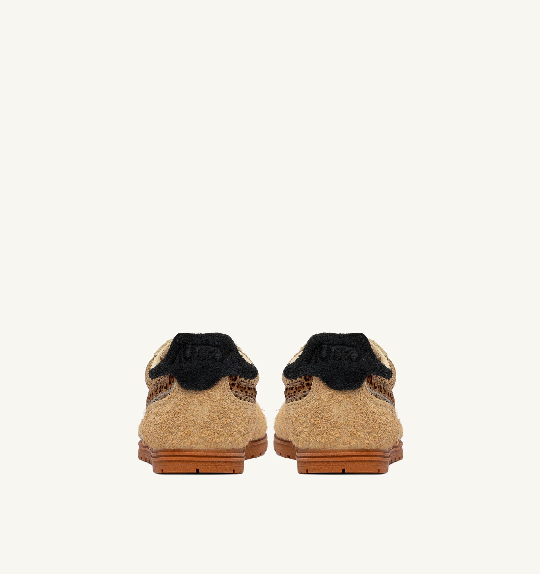 SNEAKERS WINDSPIN IN MESH E SUEDE TRENCH LEOPARD E NERO