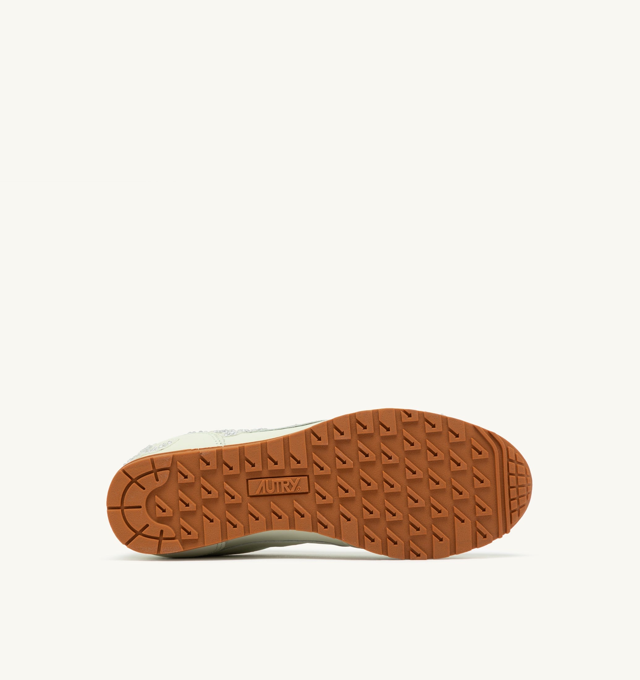 SNEAKERS WINDSPIN IN PELLE BONE WHITE CON APPLICAZIONI
