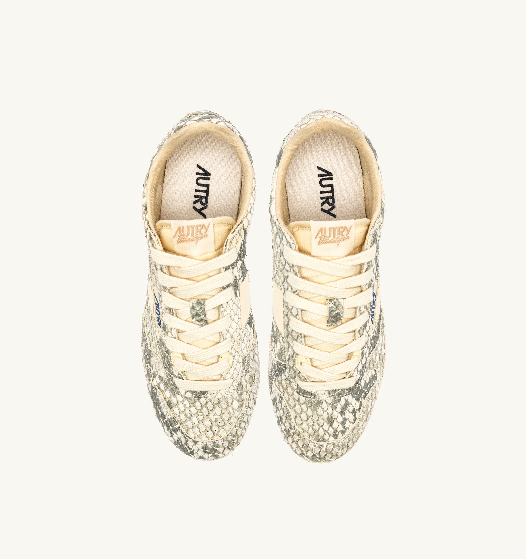 SNEAKERS WINDSPIN IN PELLE CON STAMPA SNAKE DIAMOND ROCK E RUTABAGA
