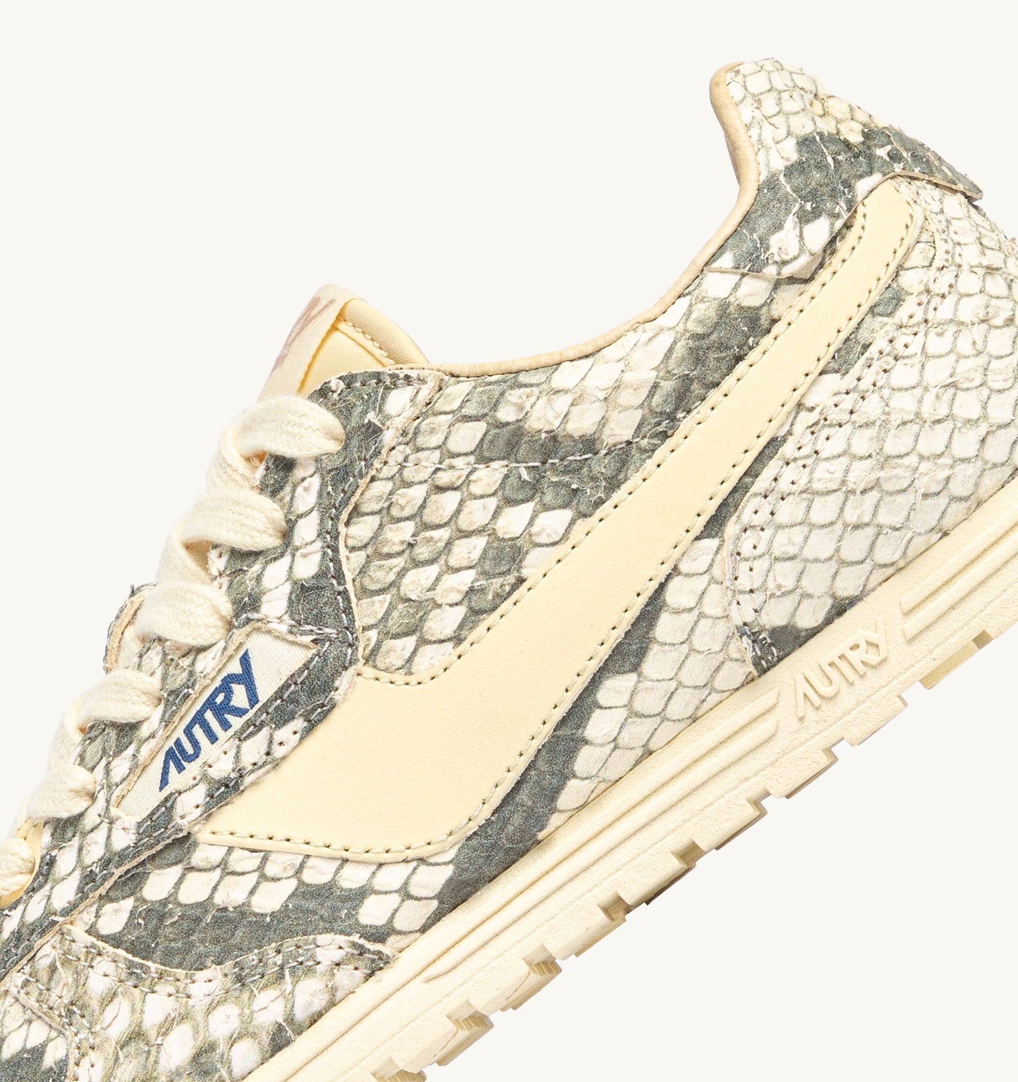 SNEAKERS WINDSPIN IN PELLE CON STAMPA SNAKE DIAMOND ROCK E RUTABAGA