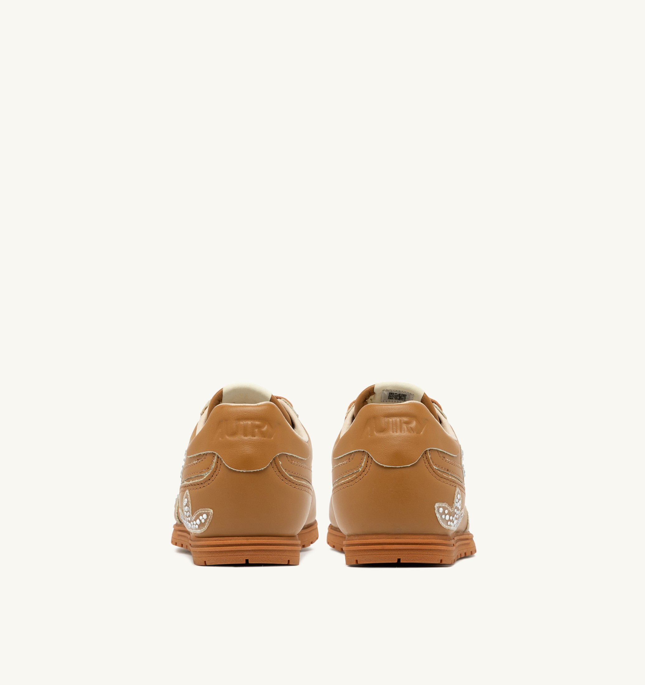 SNEAKERS WINDSPIN IN PELLE EARTH CON APPLICAZIONI