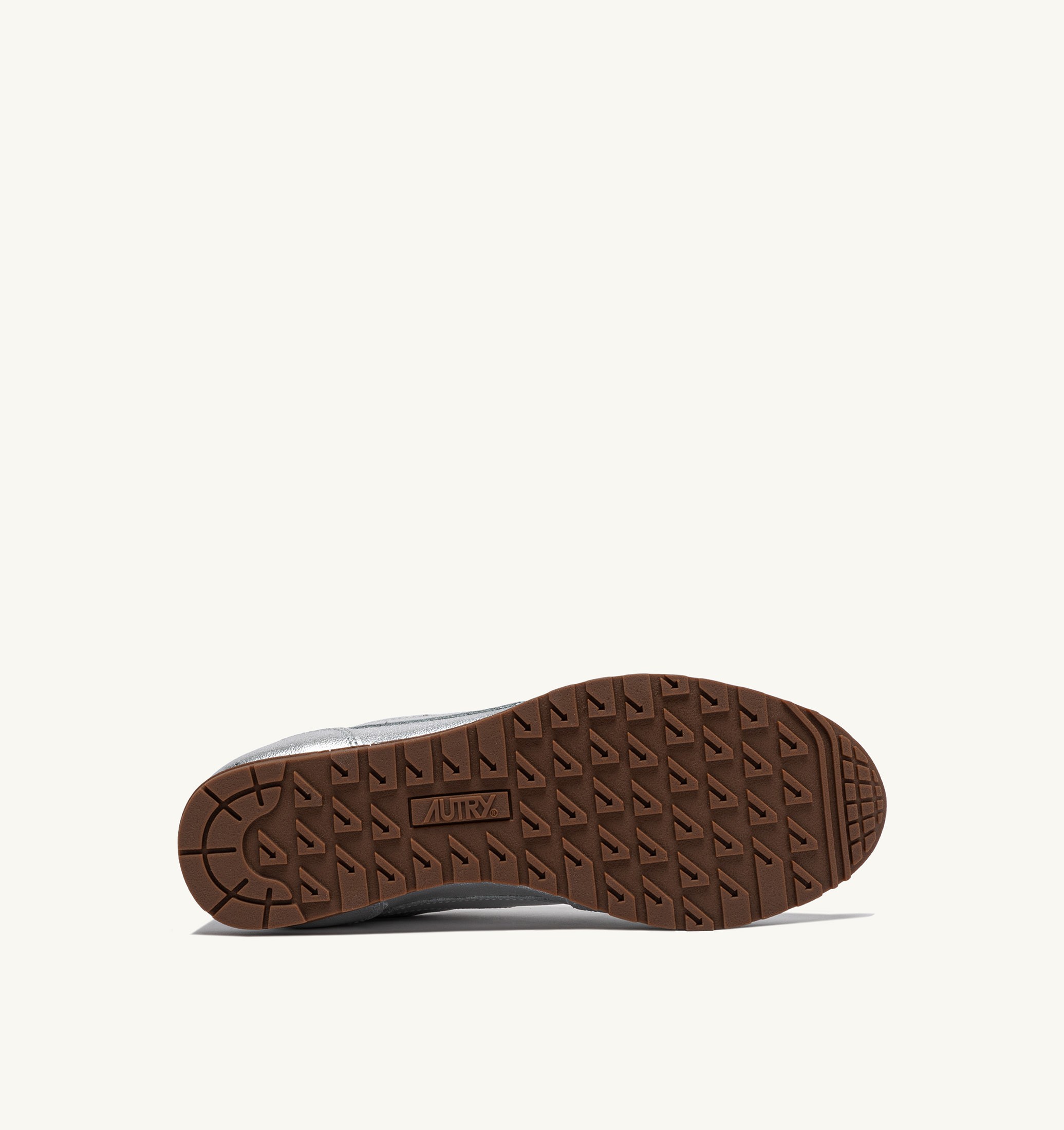 SNEAKERS WINDSPIN IN PELLE LAMINATA ARGENTO