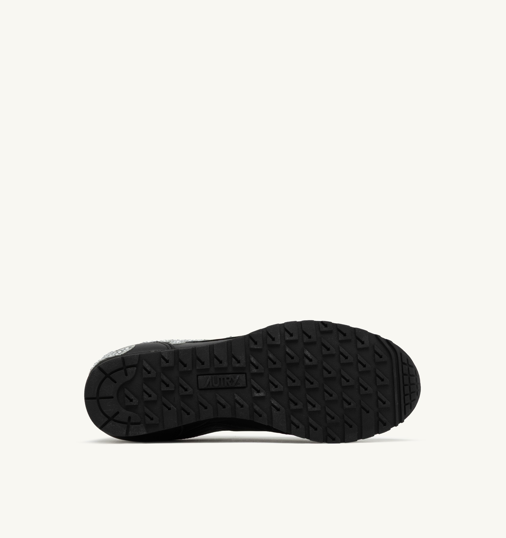 SNEAKERS WINDSPIN IN PELLE NERA CON APPLICAZIONI