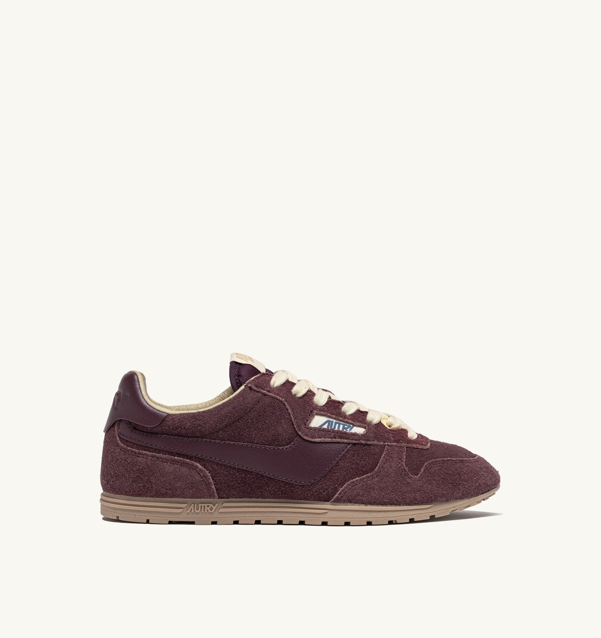 SNEAKERS WINDSPIN IN SUEDE E PELLE AMARONE