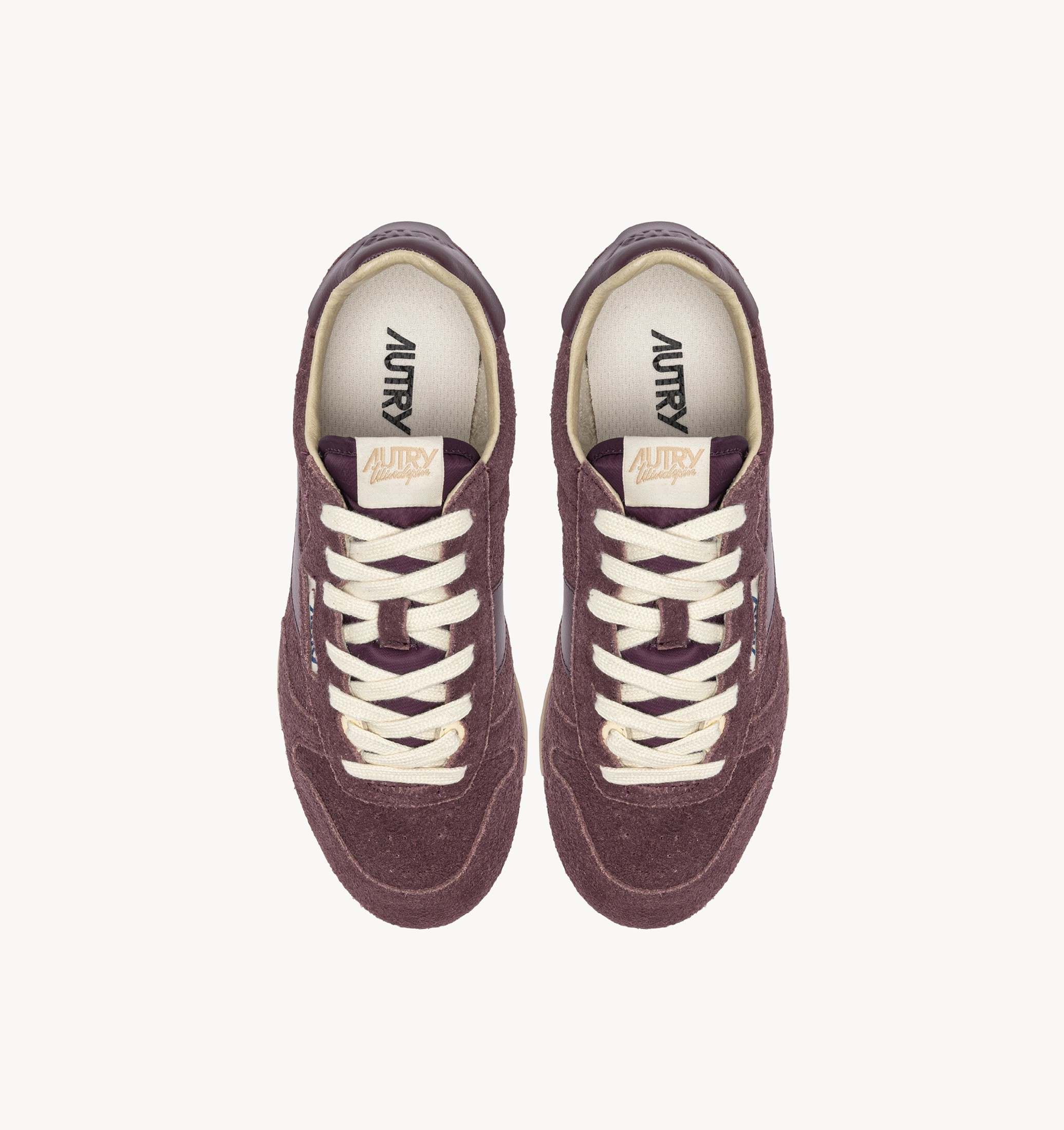 SNEAKERS WINDSPIN IN SUEDE E PELLE AMARONE