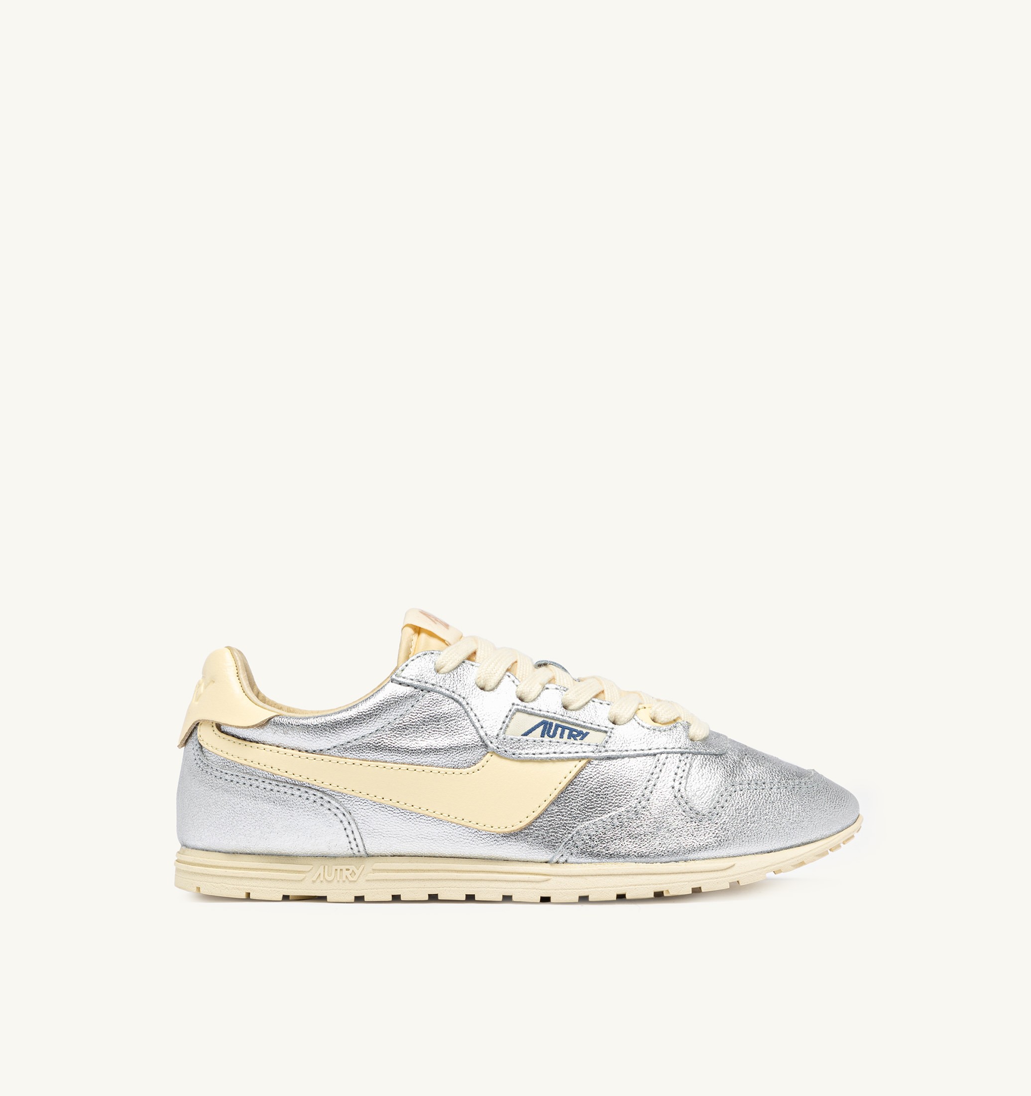 SNEAKERS WINDSPIN IN SUEDE E PELLE ARGENTO E RUTABAGA