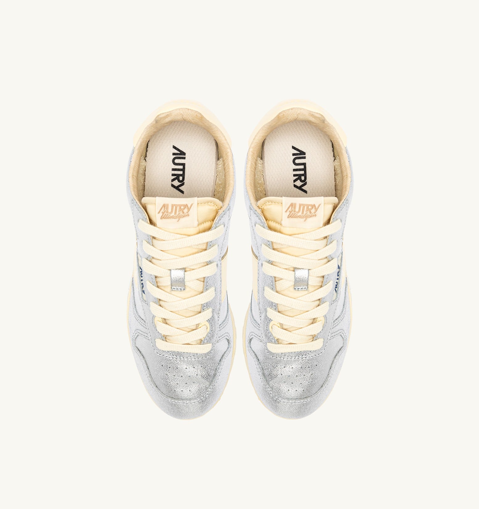 SNEAKERS WINDSPIN IN SUEDE E PELLE ARGENTO E RUTABAGA