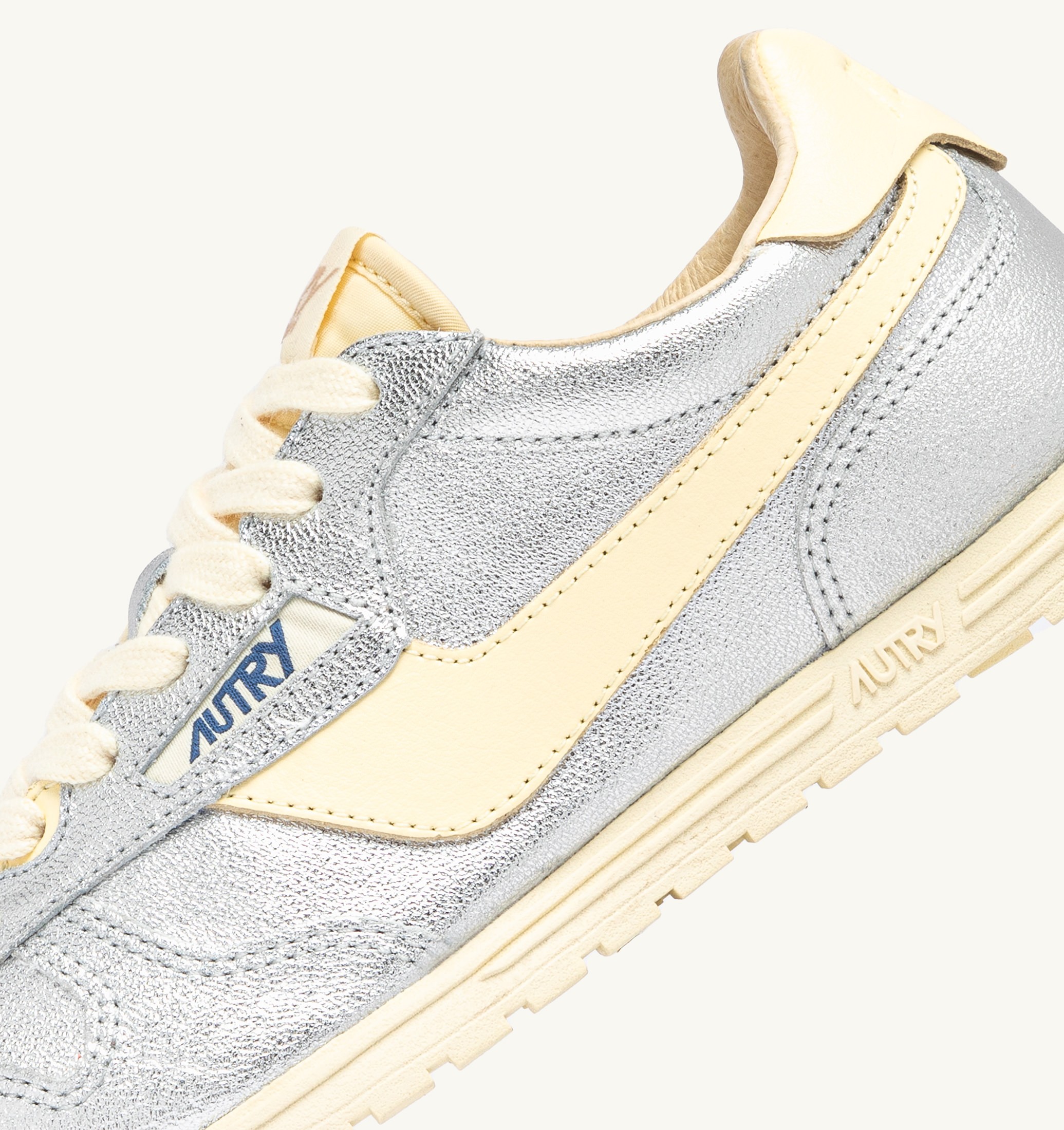 SNEAKERS WINDSPIN IN SUEDE E PELLE ARGENTO E RUTABAGA