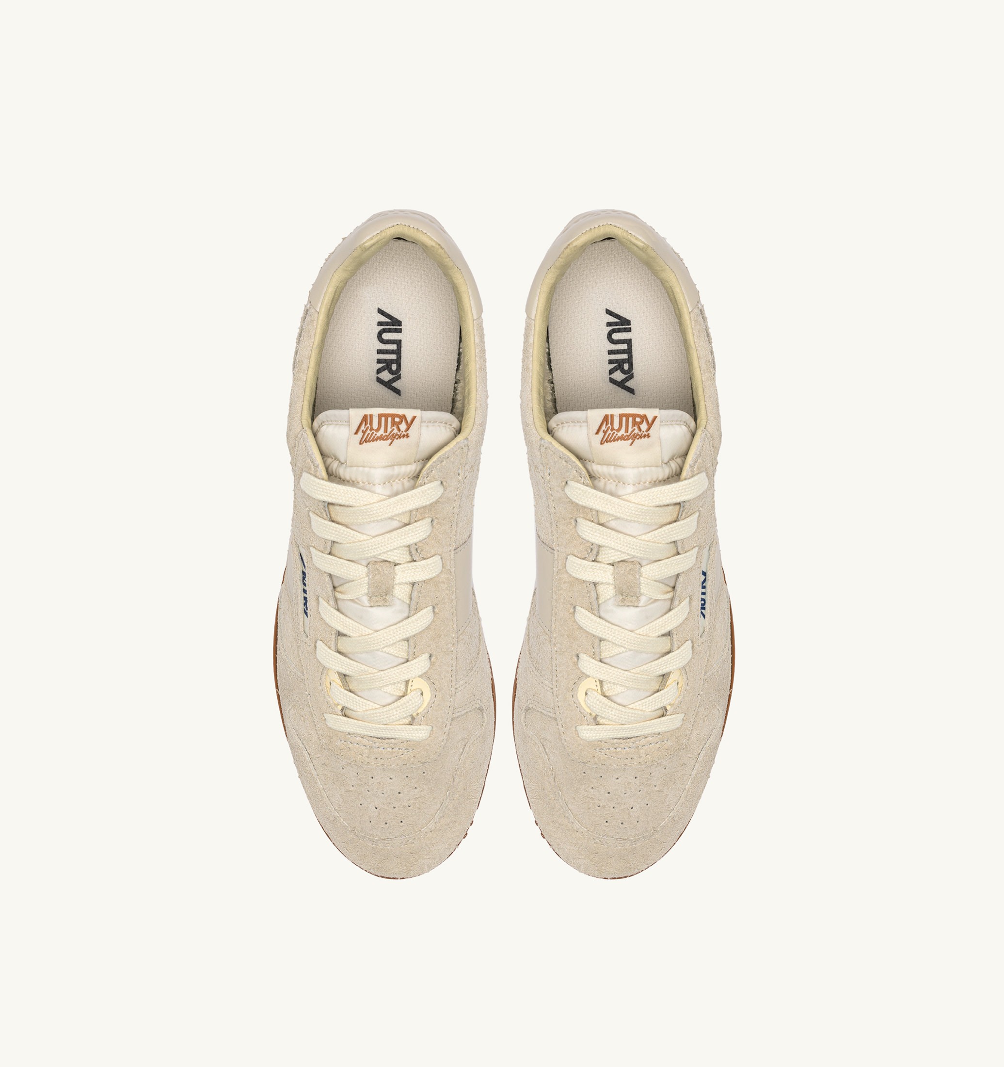 SNEAKERS WINDSPIN IN SUEDE E PELLE BISCUIT