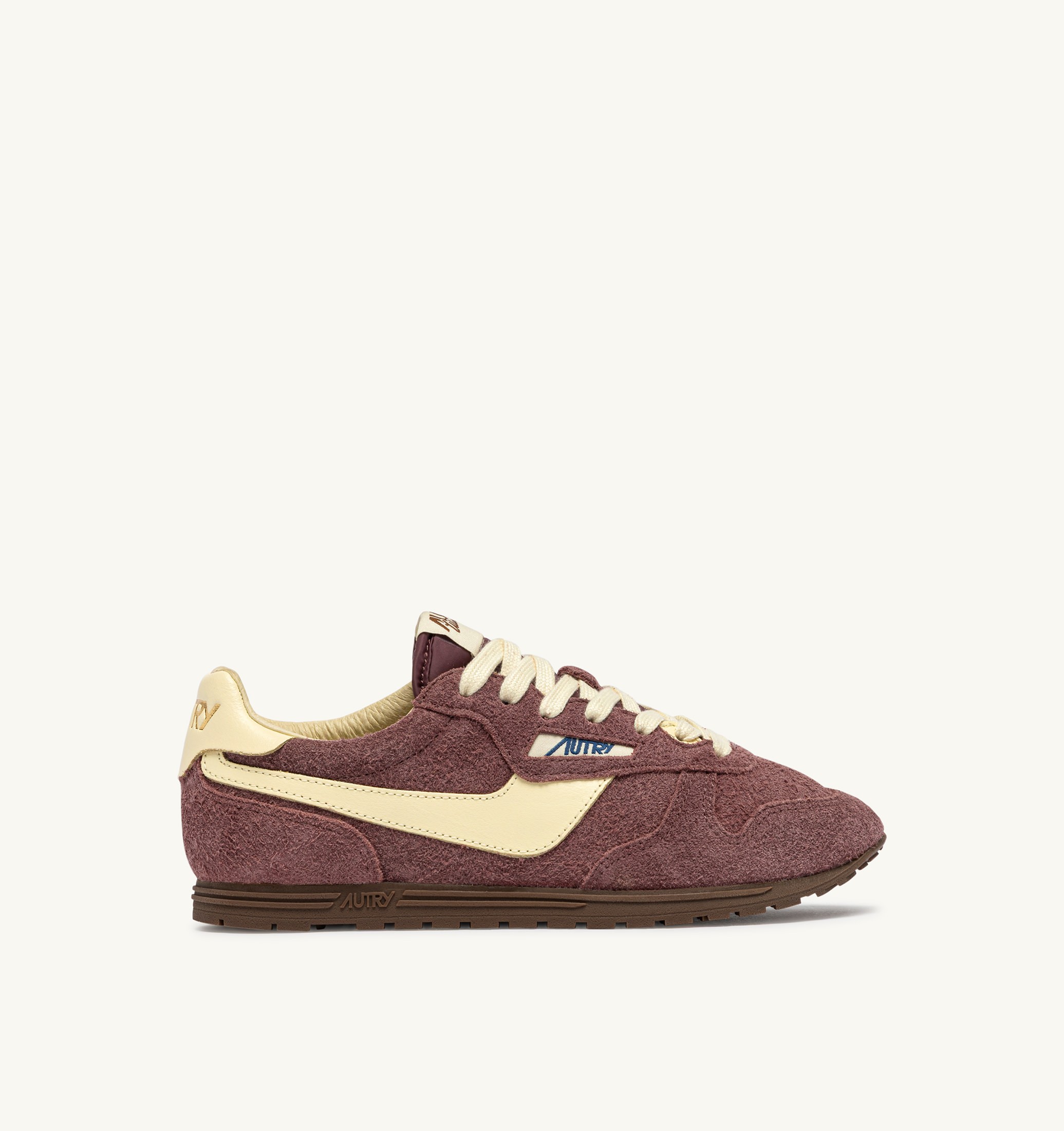 SNEAKERS WINDSPIN IN SUEDE E PELLE CHIANTI E RUTABAGA