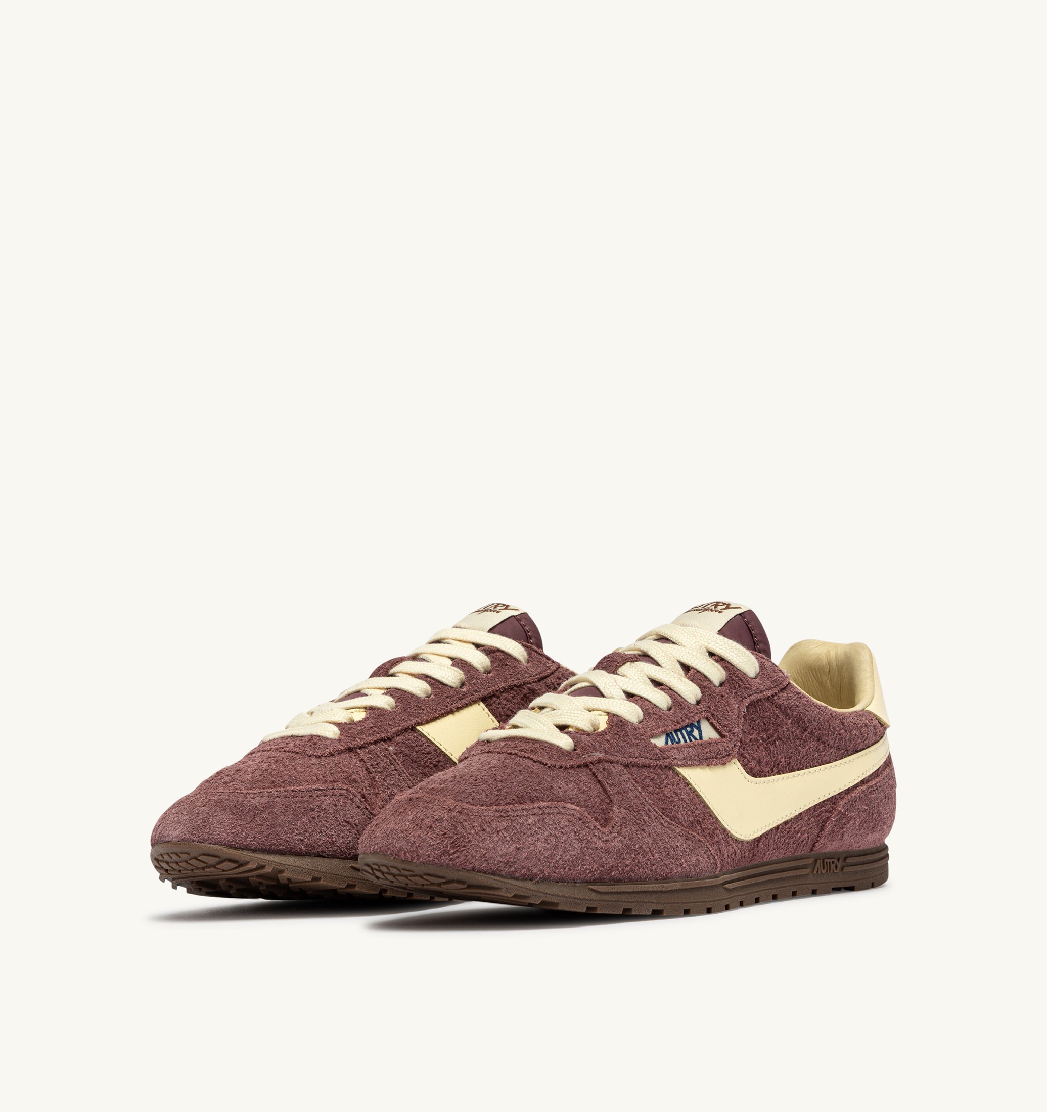 SNEAKERS WINDSPIN IN SUEDE E PELLE CHIANTI E RUTABAGA