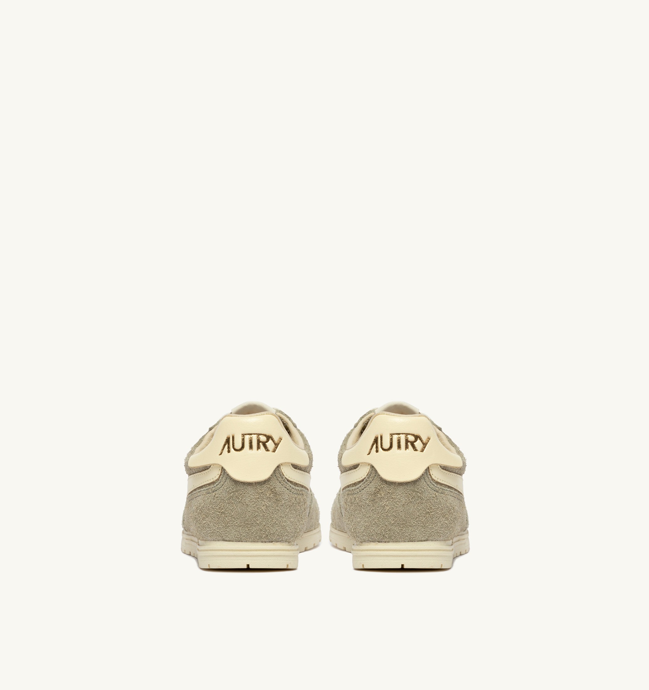 SNEAKERS WINDSPIN IN SUEDE E PELLE GRAY GREEN E RUTABAGA