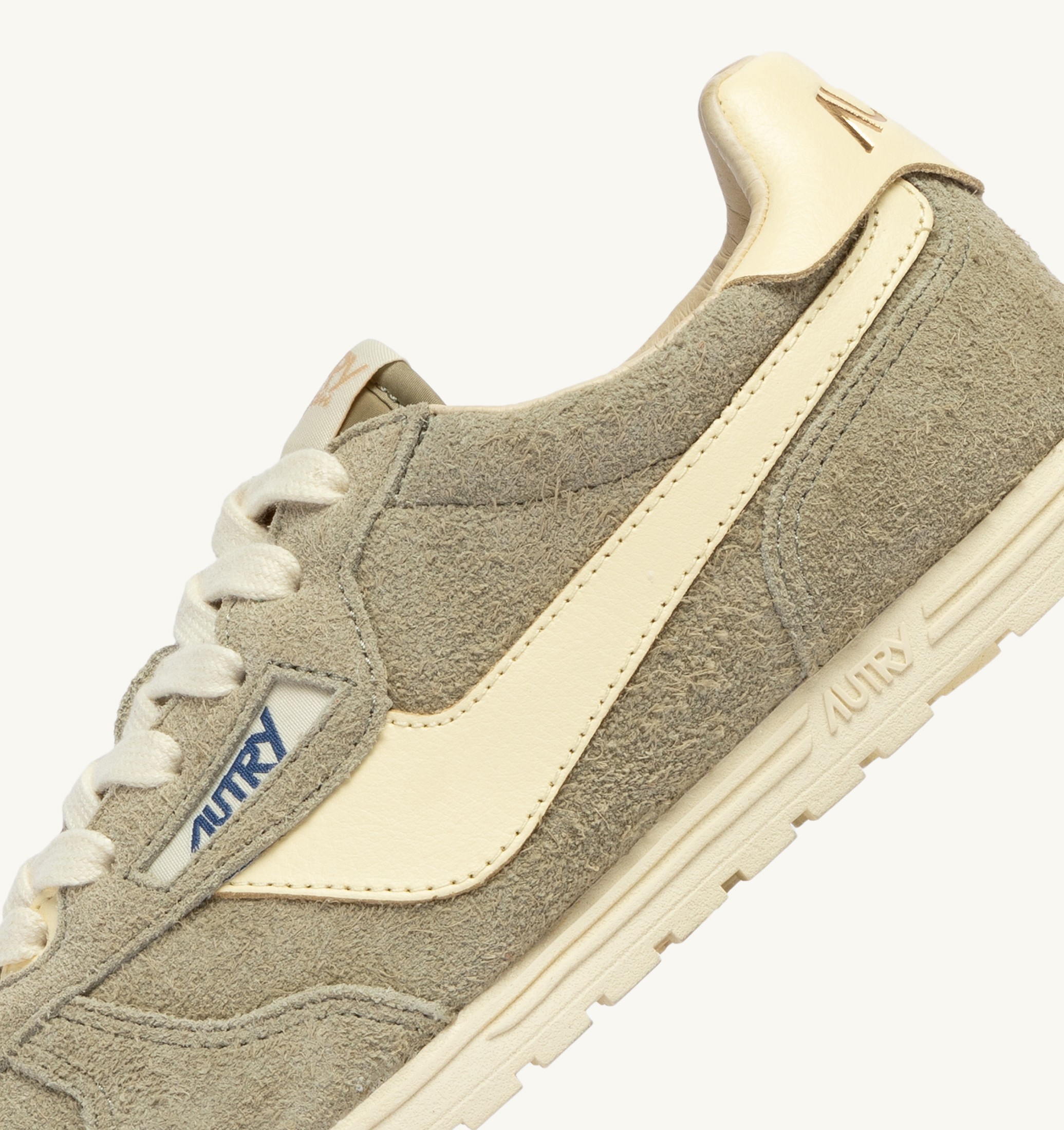 SNEAKERS WINDSPIN IN SUEDE E PELLE GRAY GREEN E RUTABAGA