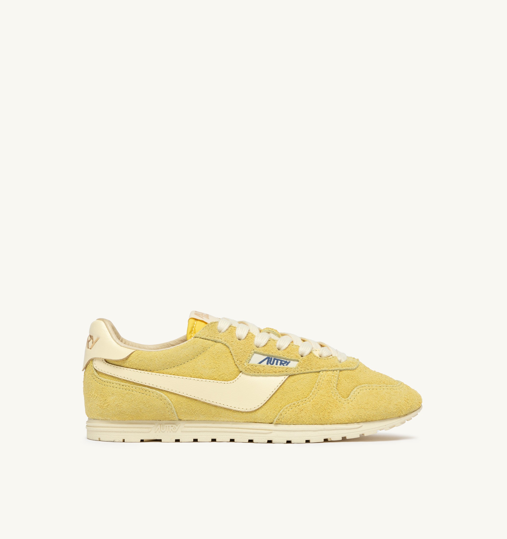 SNEAKERS WINDSPIN IN SUEDE E PELLE MIMOSA E RUTABAGA