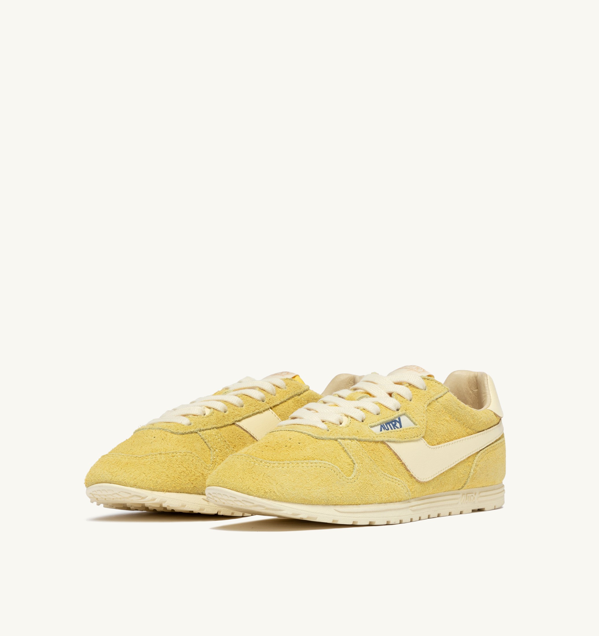 SNEAKERS WINDSPIN IN SUEDE E PELLE MIMOSA E RUTABAGA