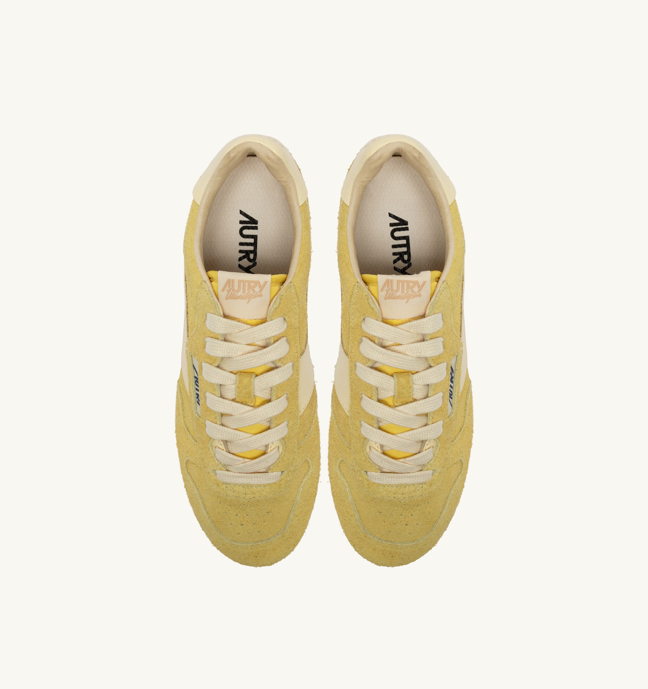 SNEAKERS WINDSPIN IN SUEDE E PELLE MIMOSA E RUTABAGA