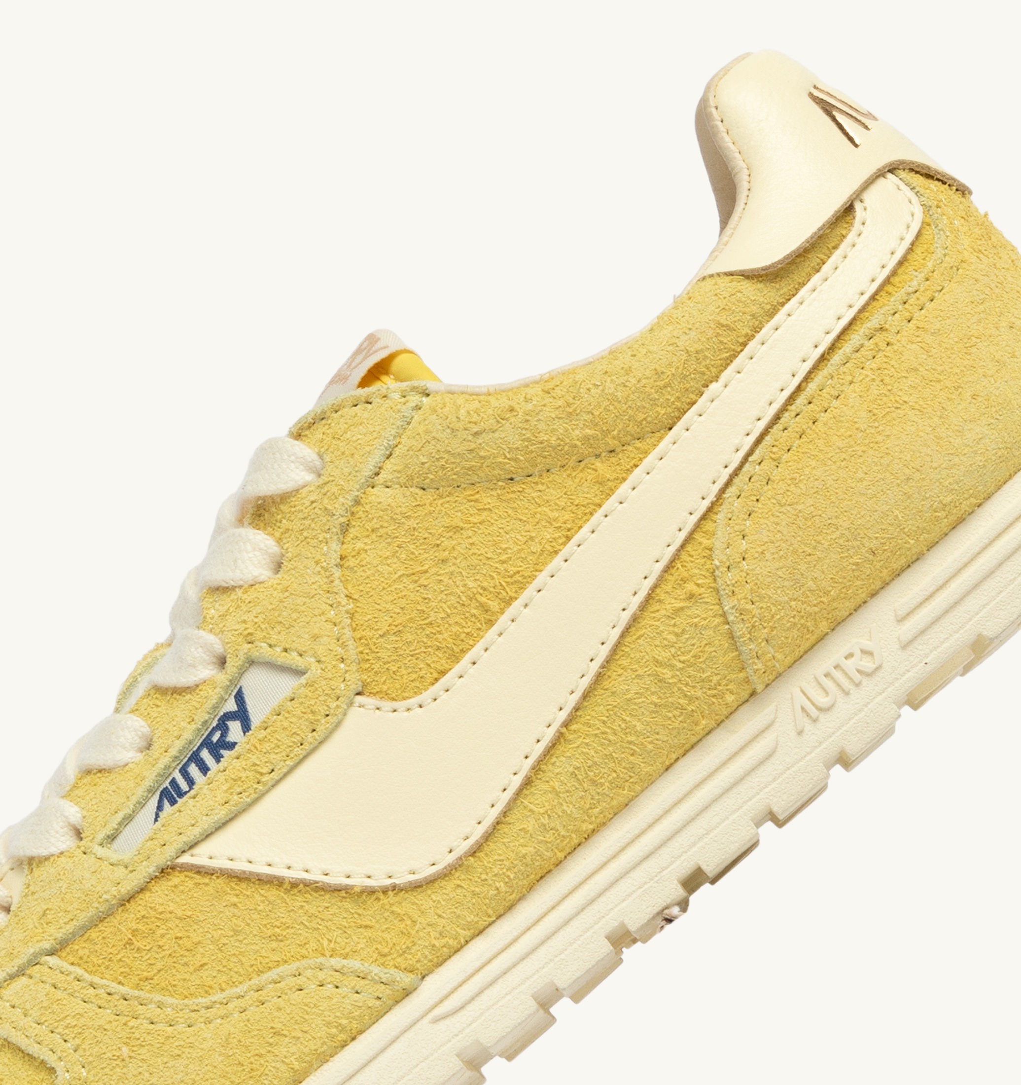 SNEAKERS WINDSPIN IN SUEDE E PELLE MIMOSA E RUTABAGA