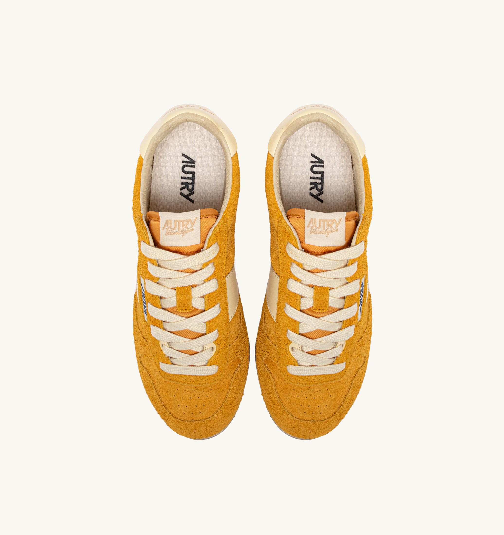 SNEAKERS WINDSPIN IN SUEDE E PELLE MINERAL YELLOW E RUTABAGA