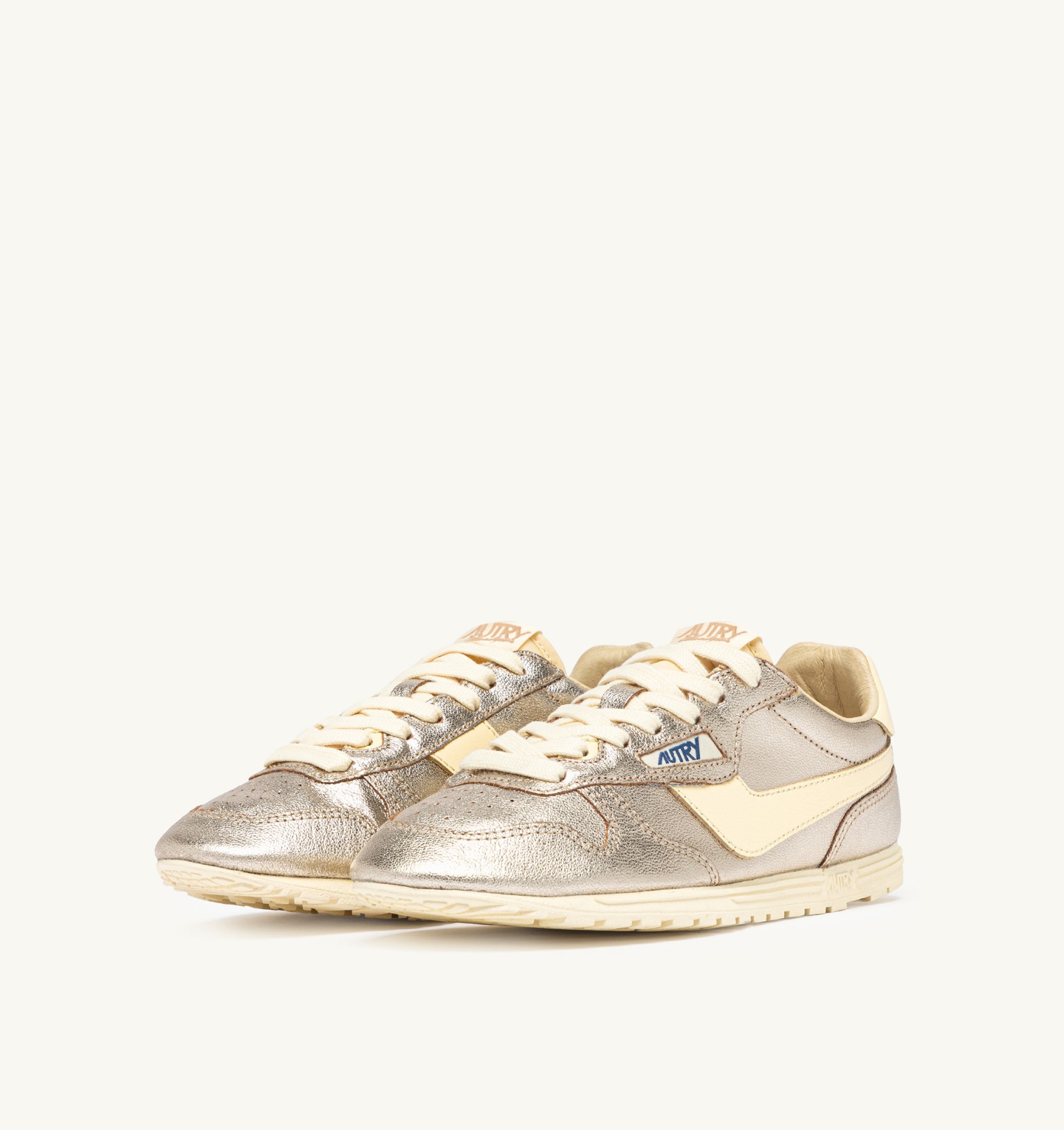 SNEAKERS WINDSPIN IN SUEDE E PELLE PLATINO E RUTABAGA