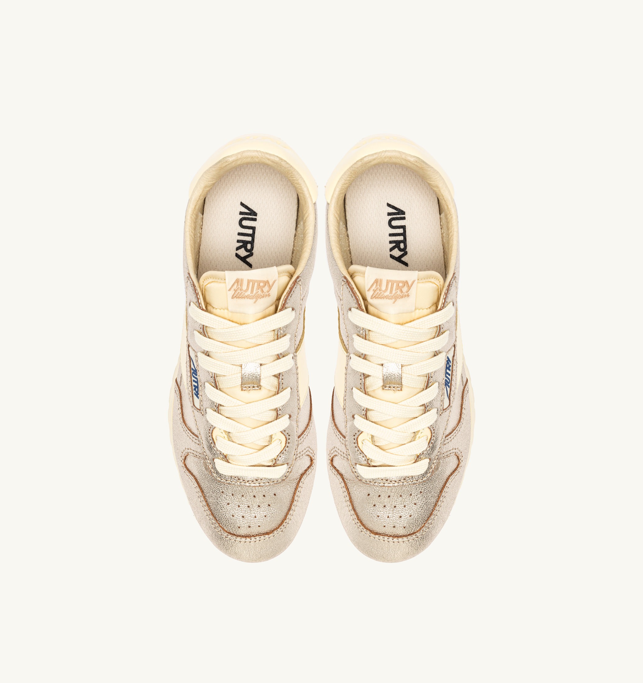 SNEAKERS WINDSPIN IN SUEDE E PELLE PLATINO E RUTABAGA